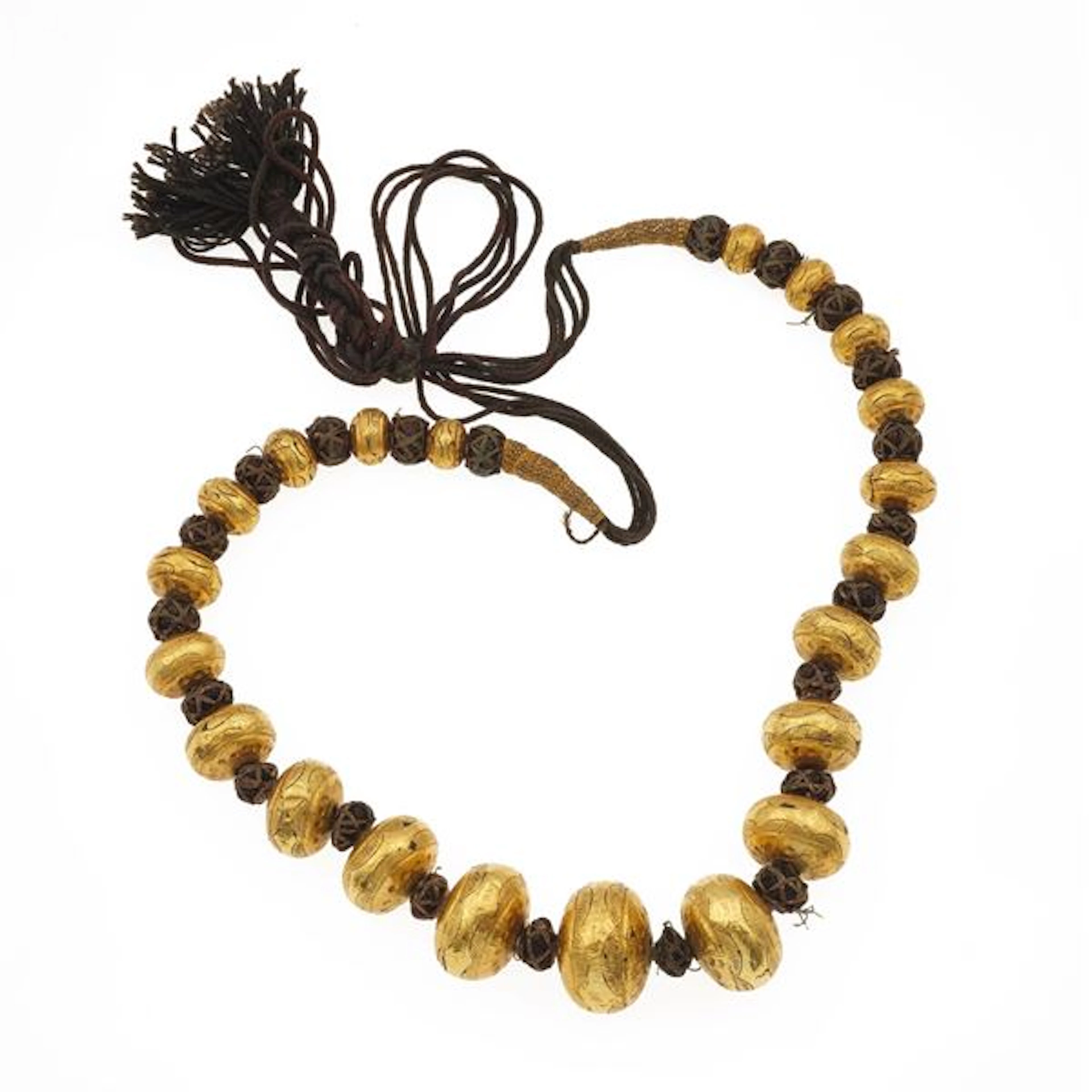 Wax gold necklace