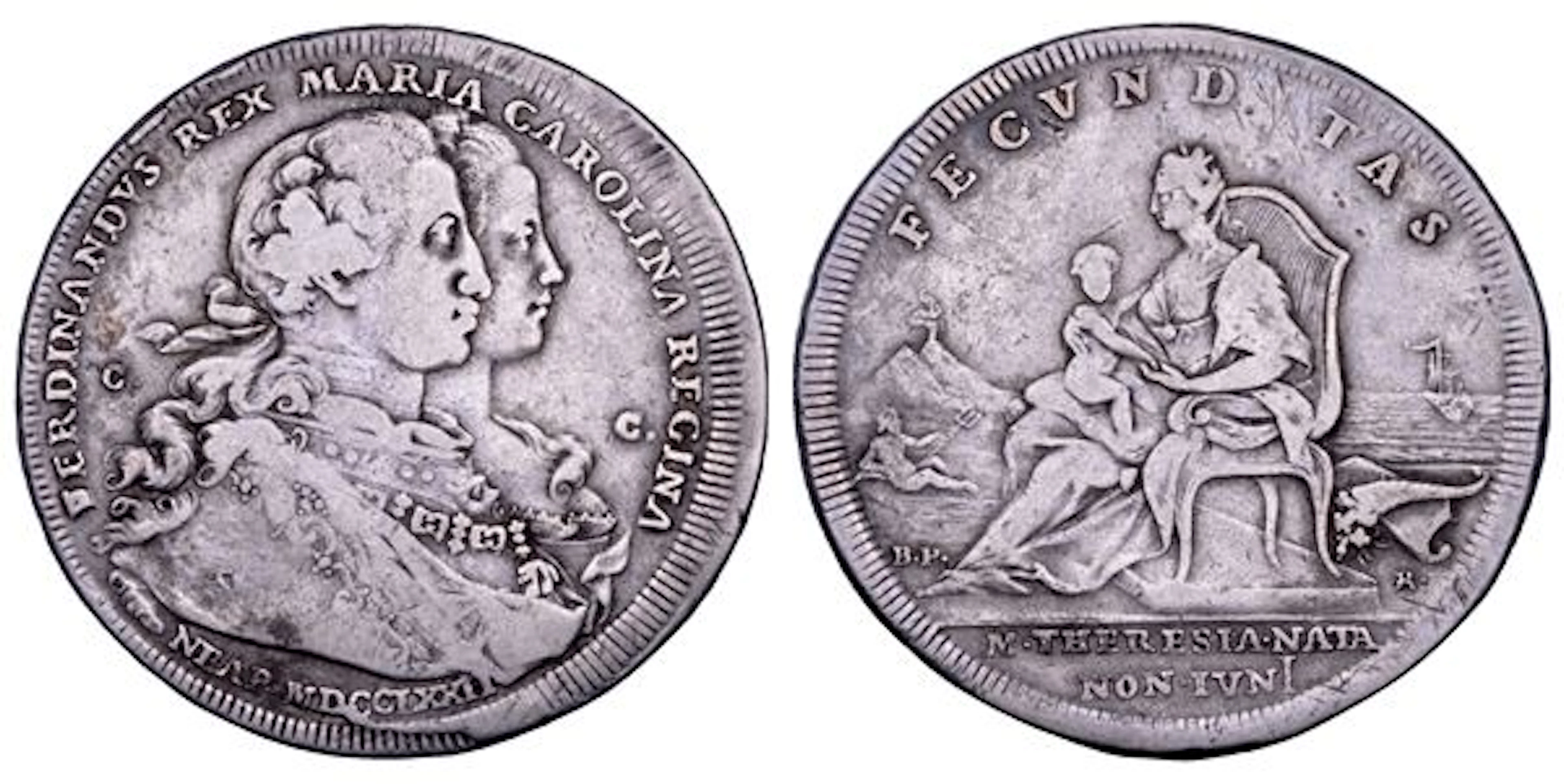 NAPOLI. FERDINANDO IV DI BORBONE, 1759-1799. I PERIODO. Piastra da
