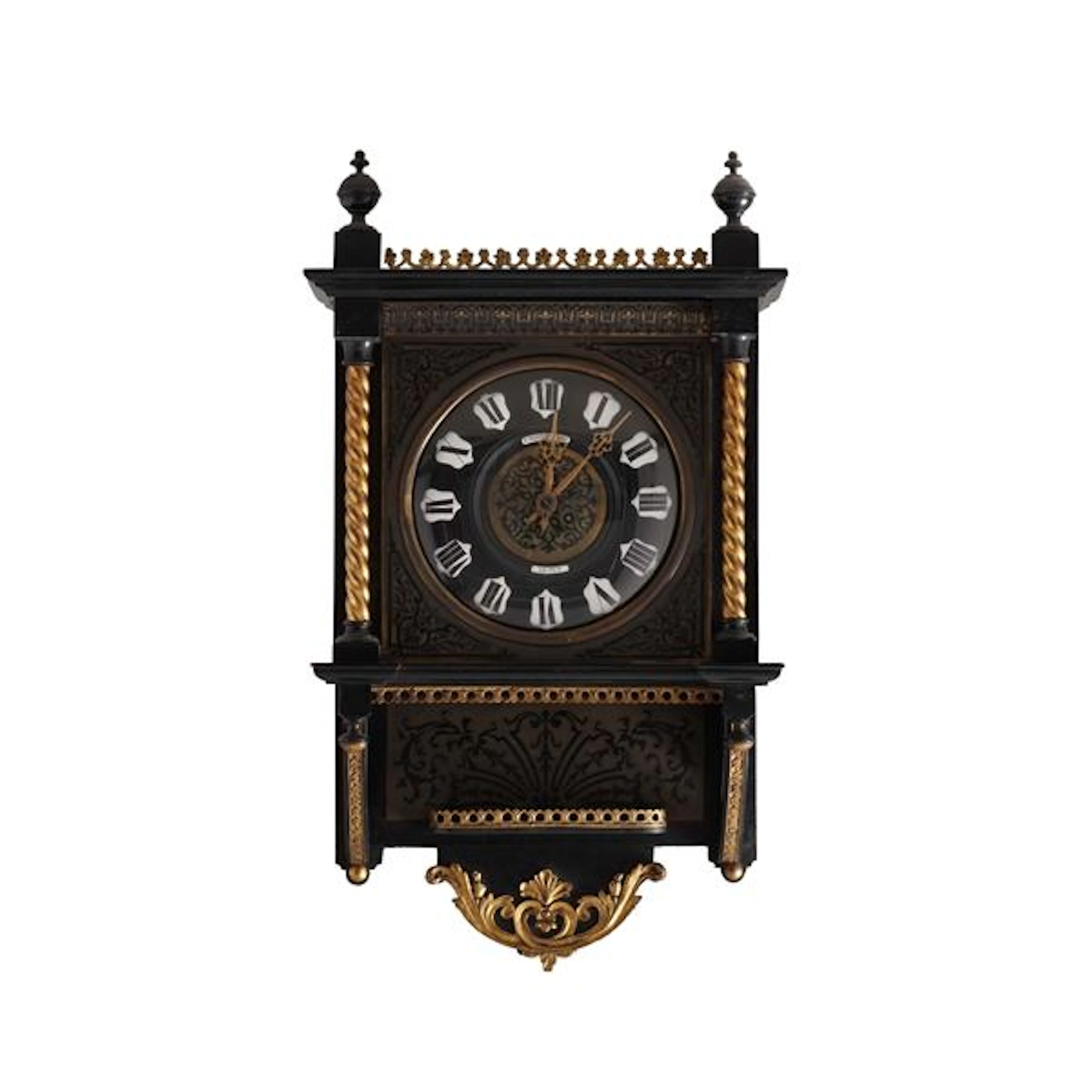 Pendola da parete in stile boulle. XIX secolo