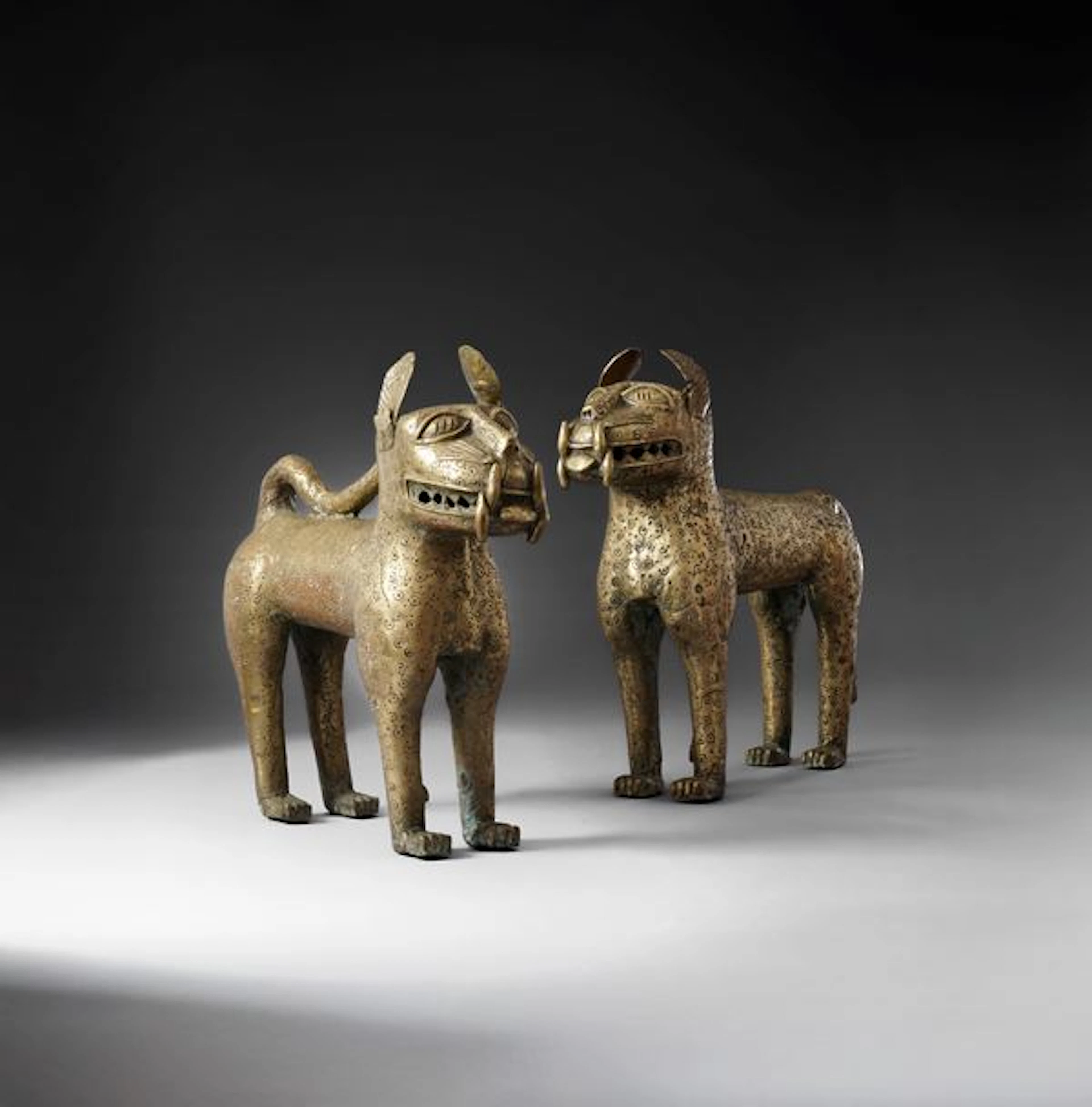 Benin Kingdom Pair of leopards