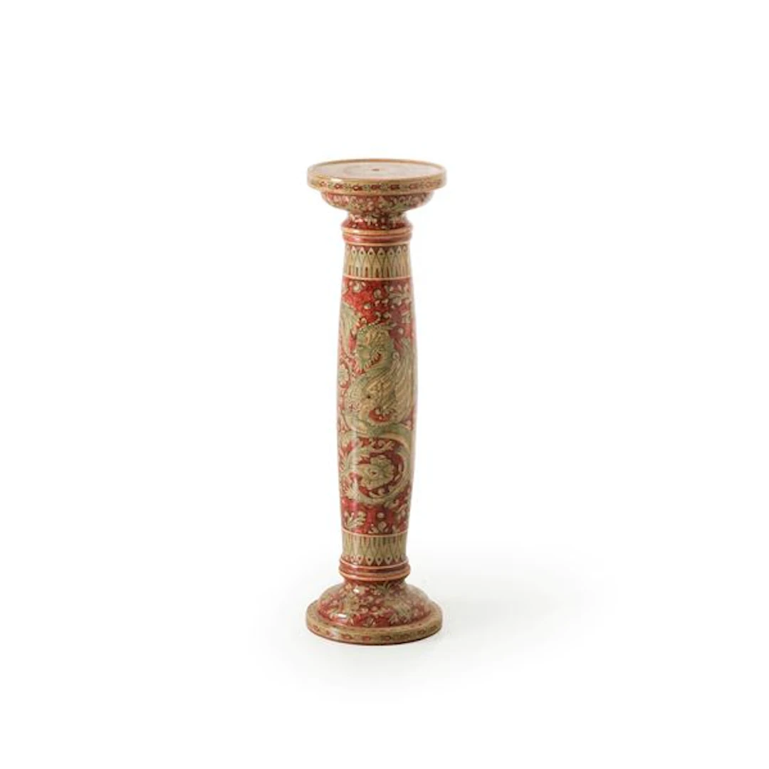 Colonna di ceramica dipinta. Italia XX secolo