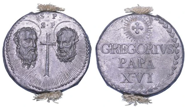 STATO PONTIFICIO. GREGORIO XVI (Bartolomeo Alberto Cappellari), 1831-1846.