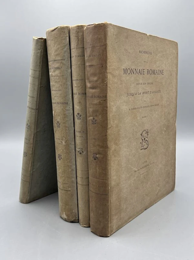 BOURLIER P.P. Baron d'Ailly. Recherches sur la Monnaie Romaine depuis