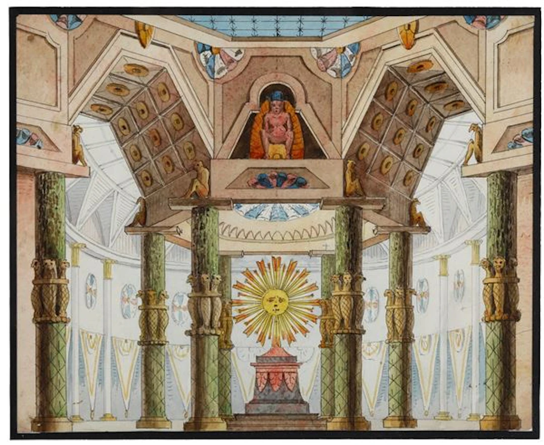 Scuola del XIX secolo Quattro acquerelli su carta di soggetti differenti