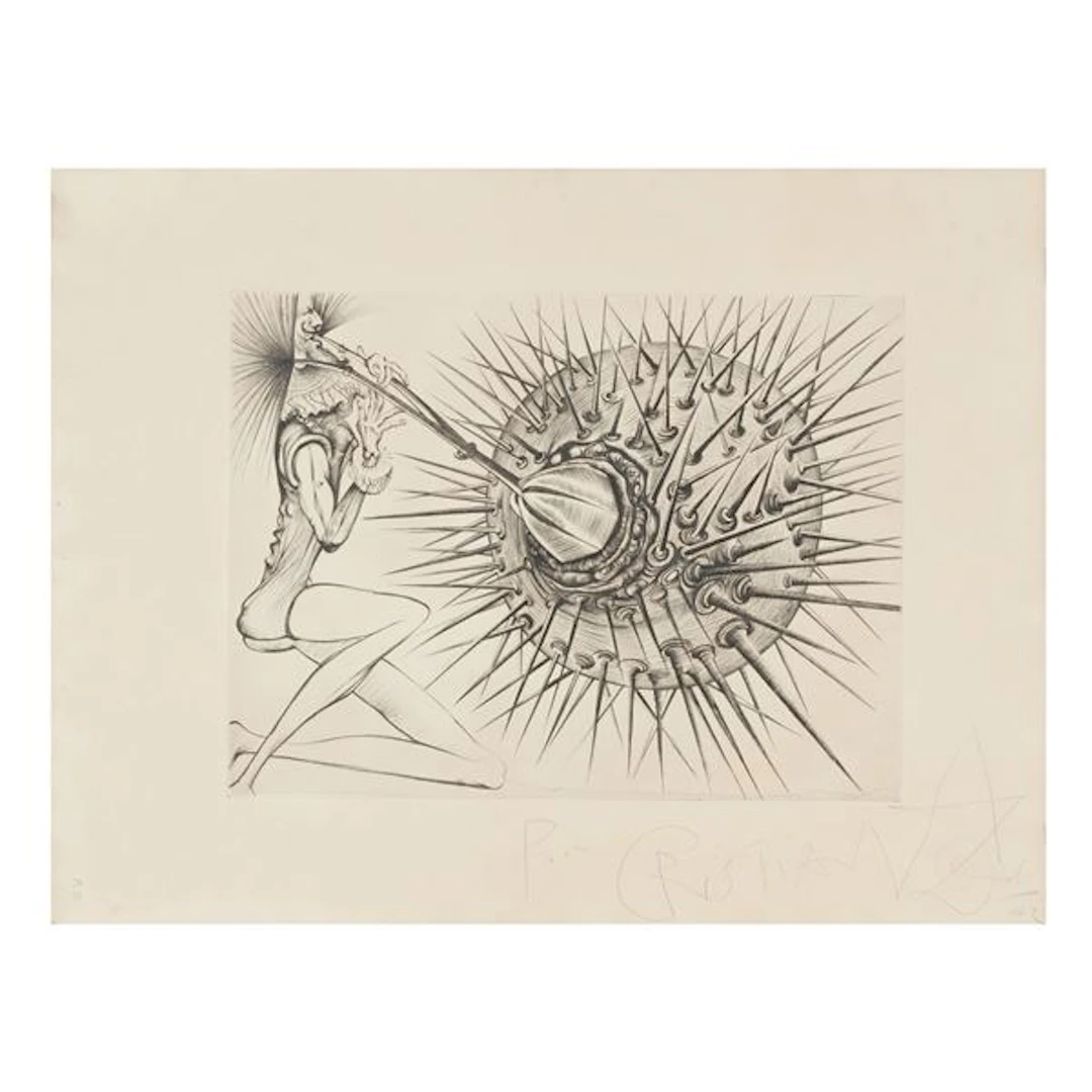 Dalì, Salvador (1904-1989) Don Quichotte et l'oursin