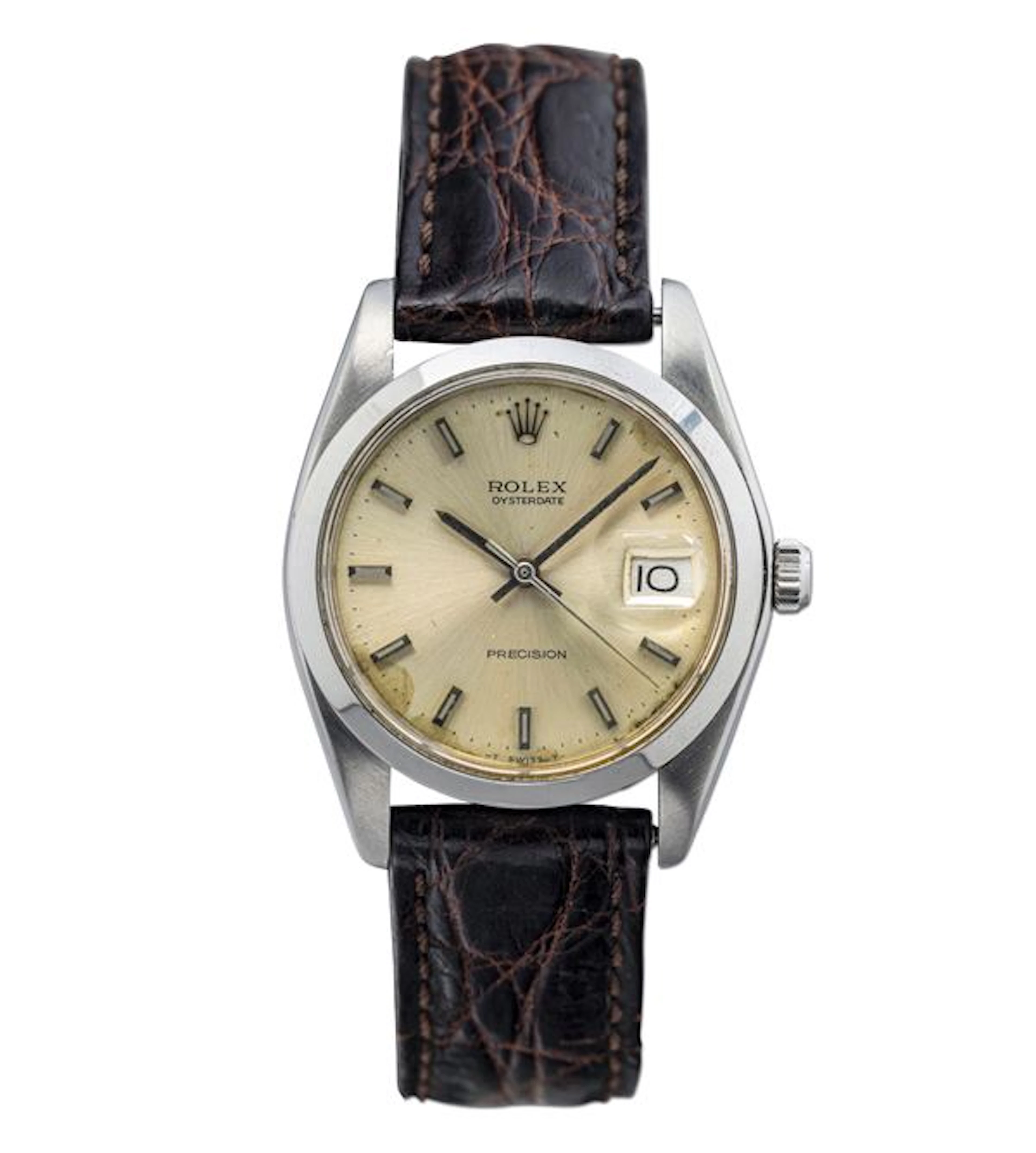 Classic Oysterdate, Manual Winding, Silver dial stainless steel case