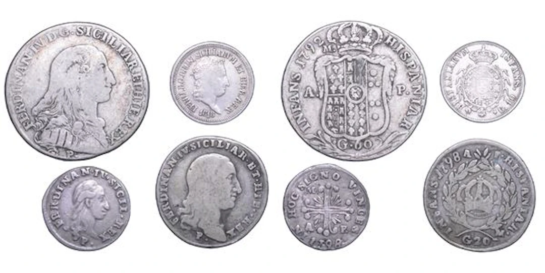 NAPOLI. FERDINANDO IV (I) DI BORBONE, 1759-1825. Lotto di quattro monete.