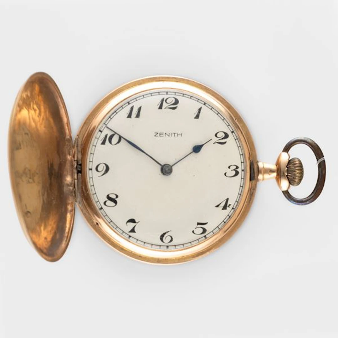 Savonette in oro giallo 18k, quadrante argentÃ¨ lavorato, carica manuale