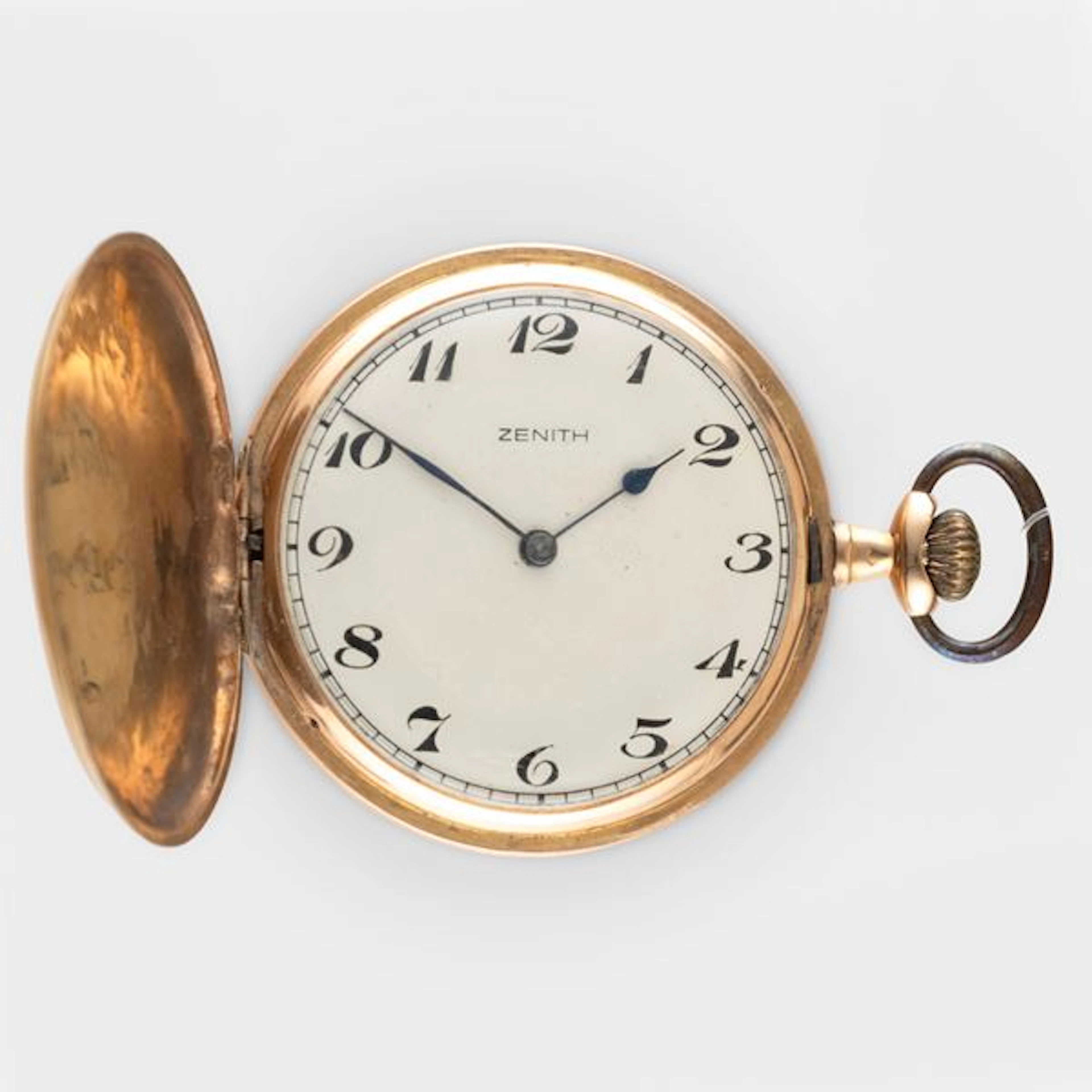 Savonette in oro giallo 18k, quadrante argentÃ¨ lavorato, carica manuale