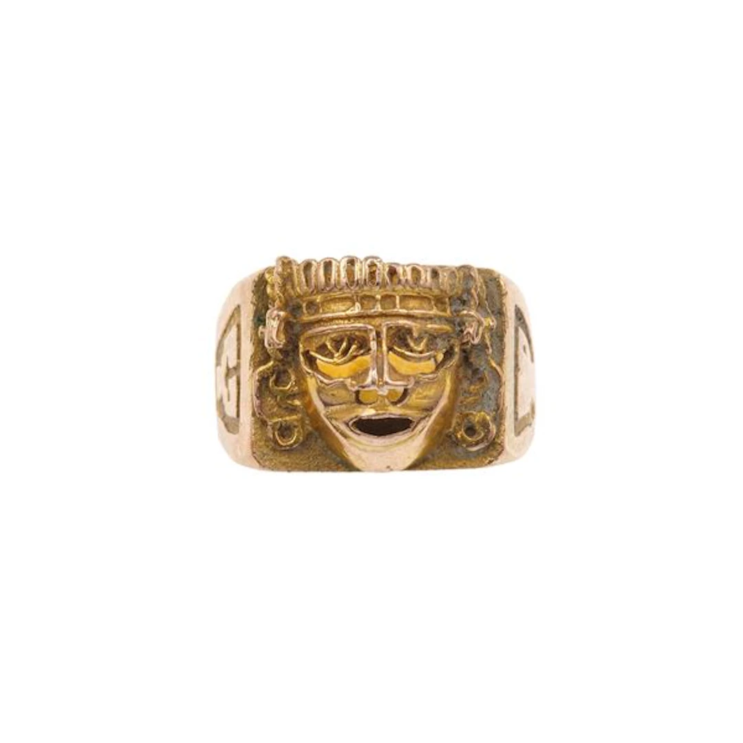 Low-karat gold ring