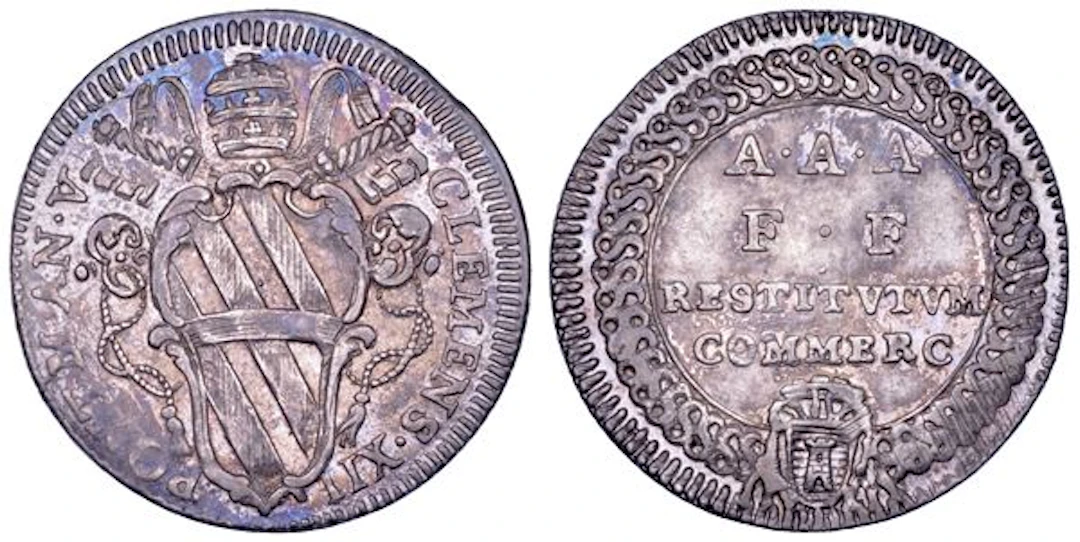 STATO PONTIFICIO. CLEMENTE XII (Lorenzo Corsini), 1730-1740. Giulio A. V. Roma.