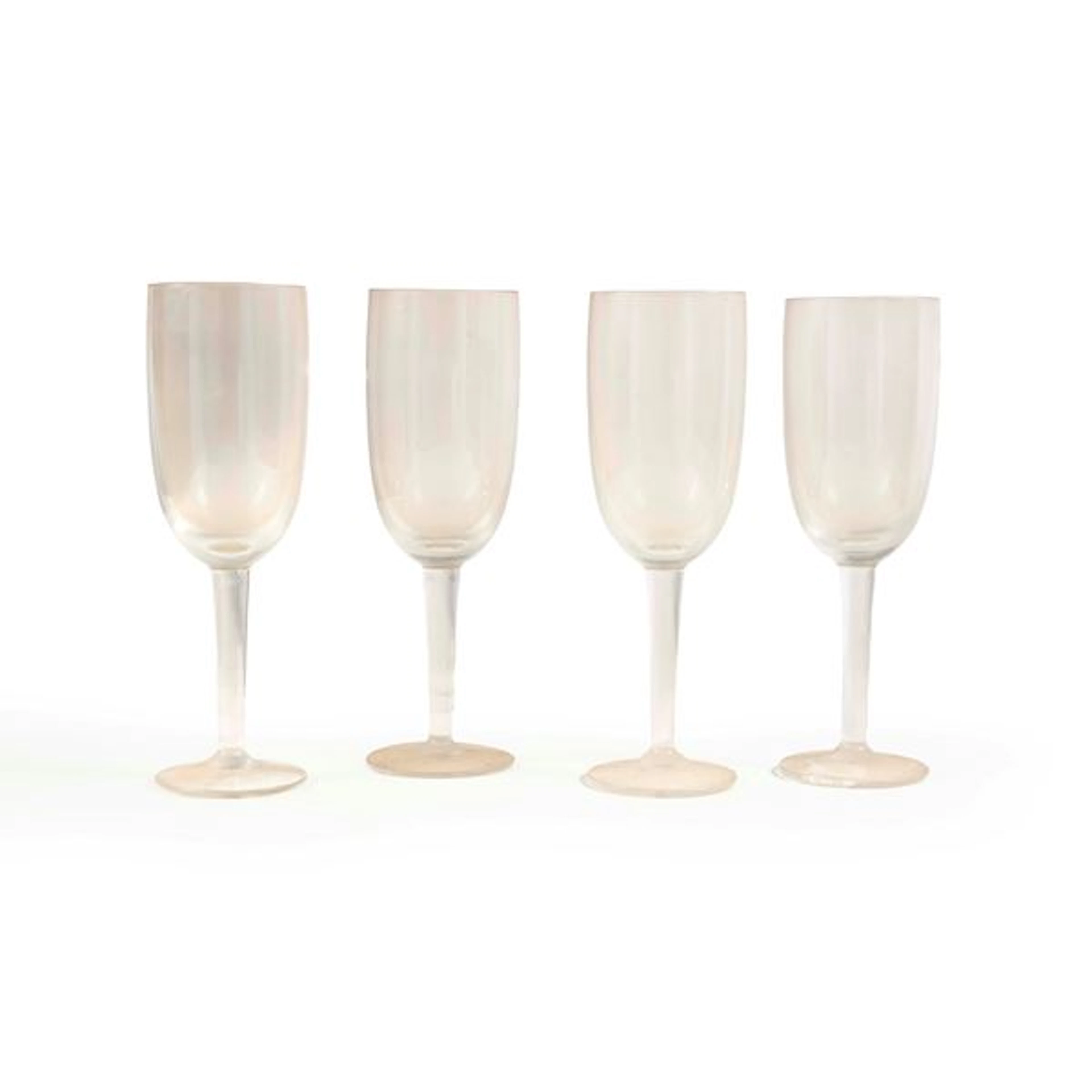 Quattro flutes in vetro
