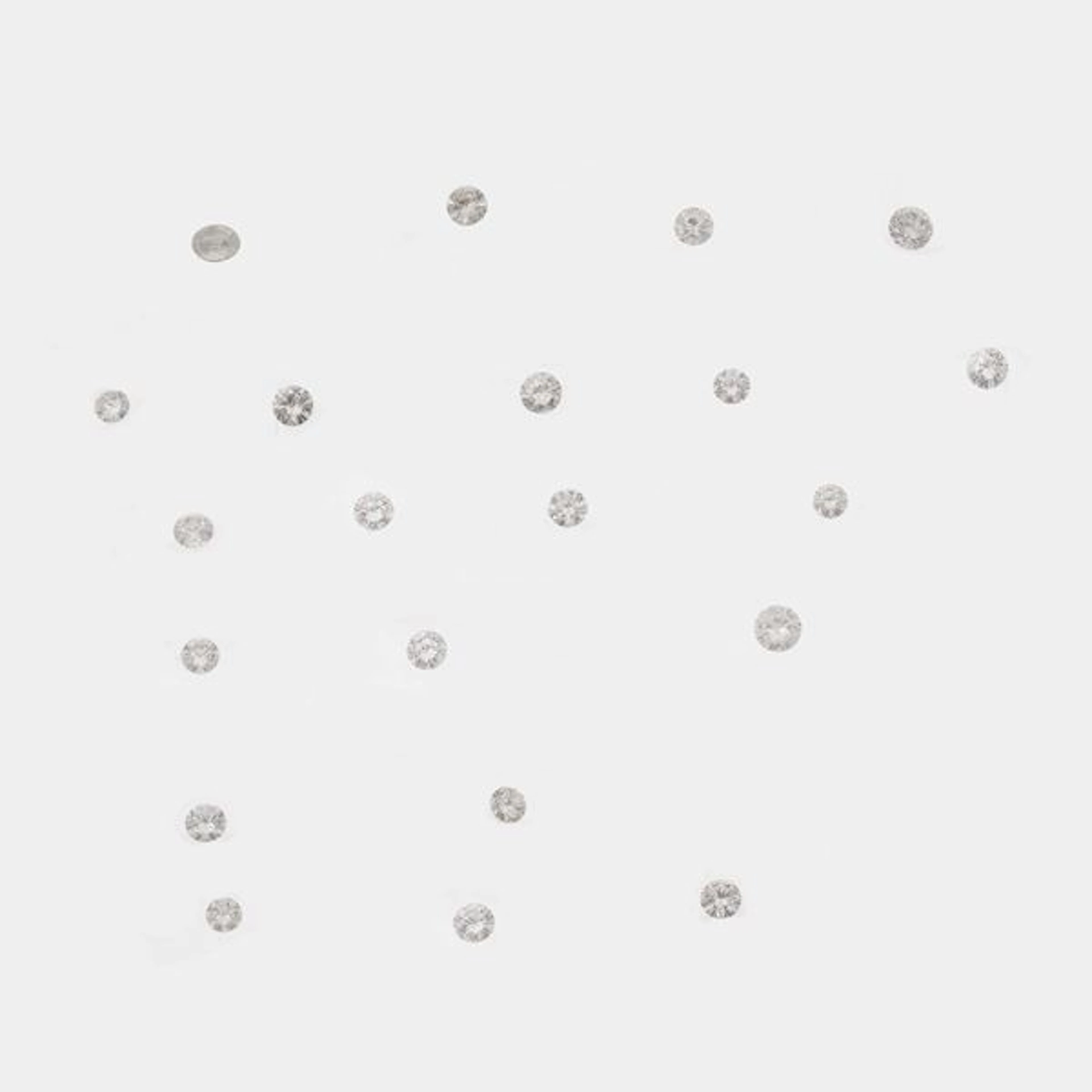 Twenty-two loose diamonds, with gemological reports, for a total weight