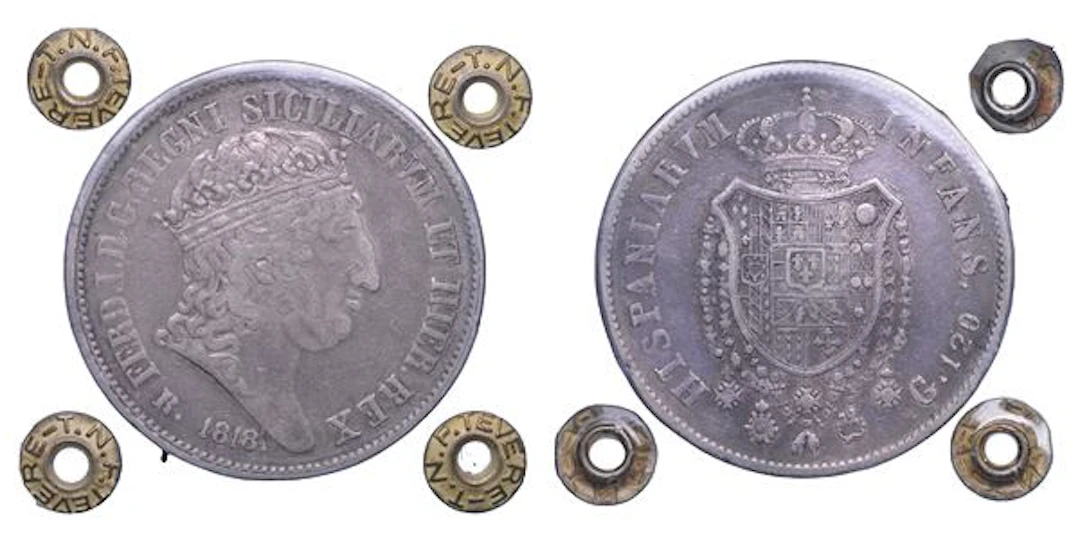 NAPOLI. FERDINANDO I DI BORBONE, 1816-1825. Piastra da 120 Grana 1818.
