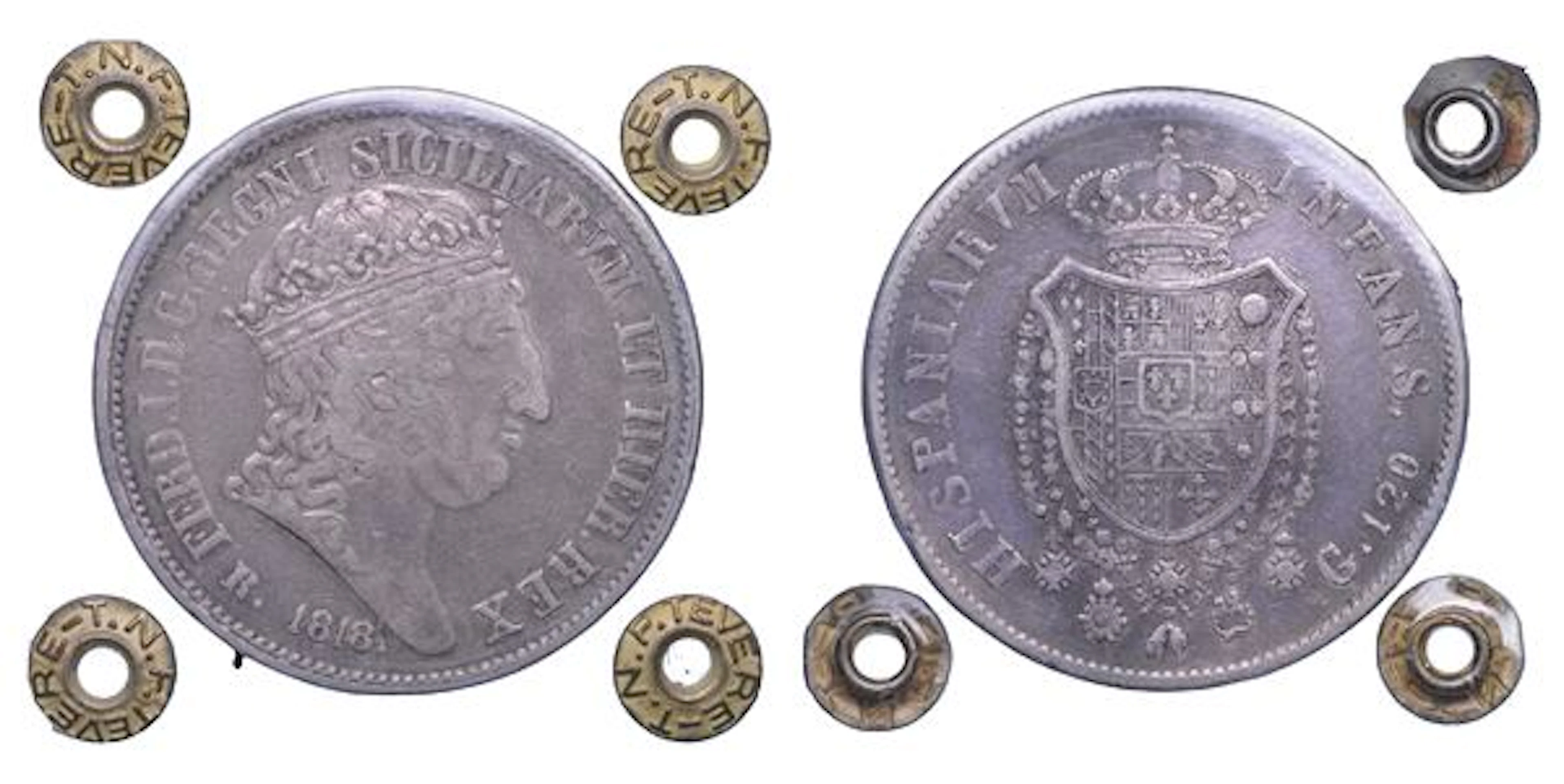 NAPOLI. FERDINANDO I DI BORBONE, 1816-1825. Piastra da 120 Grana 1818.