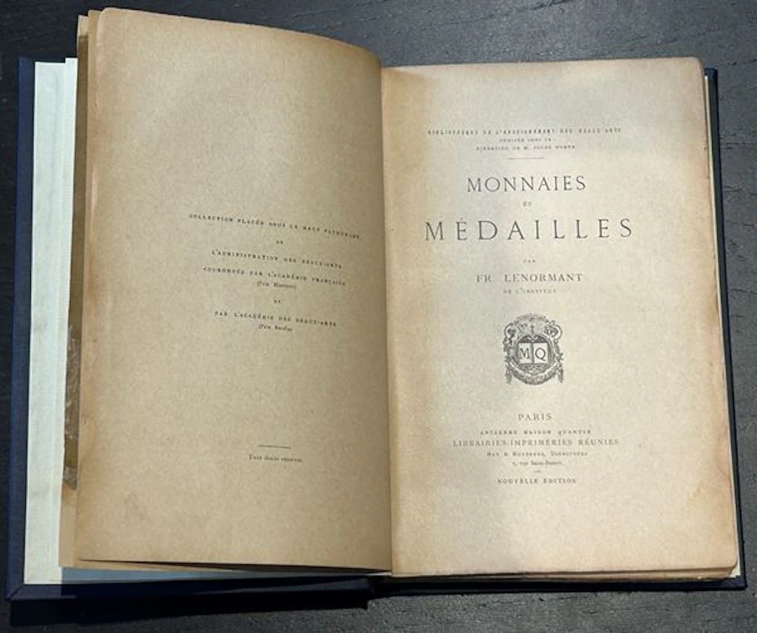 LENORMANT FR. Monnaies et Médailles.
