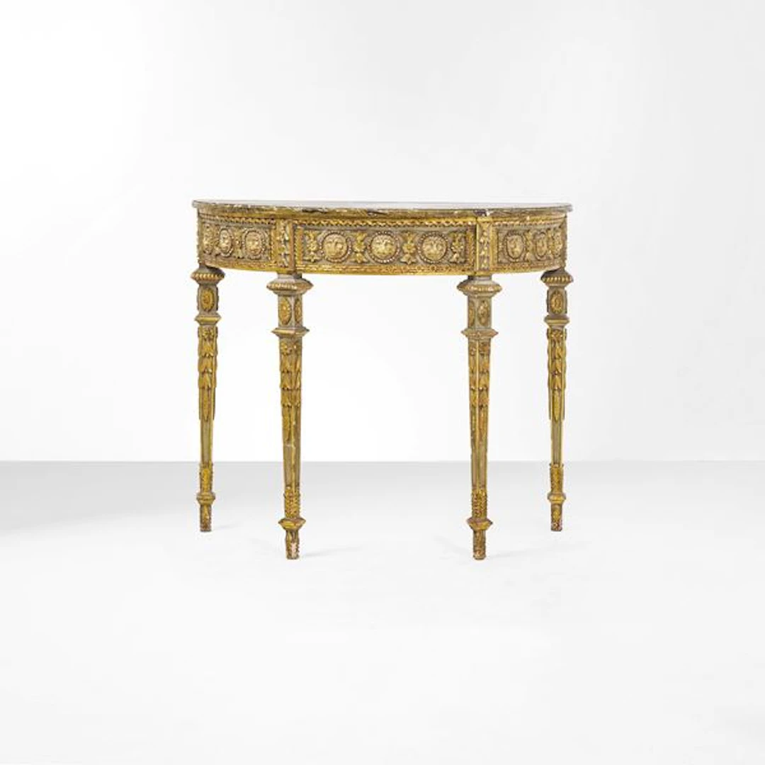 Console demi-lune stile Luigi XVI. XX secolo