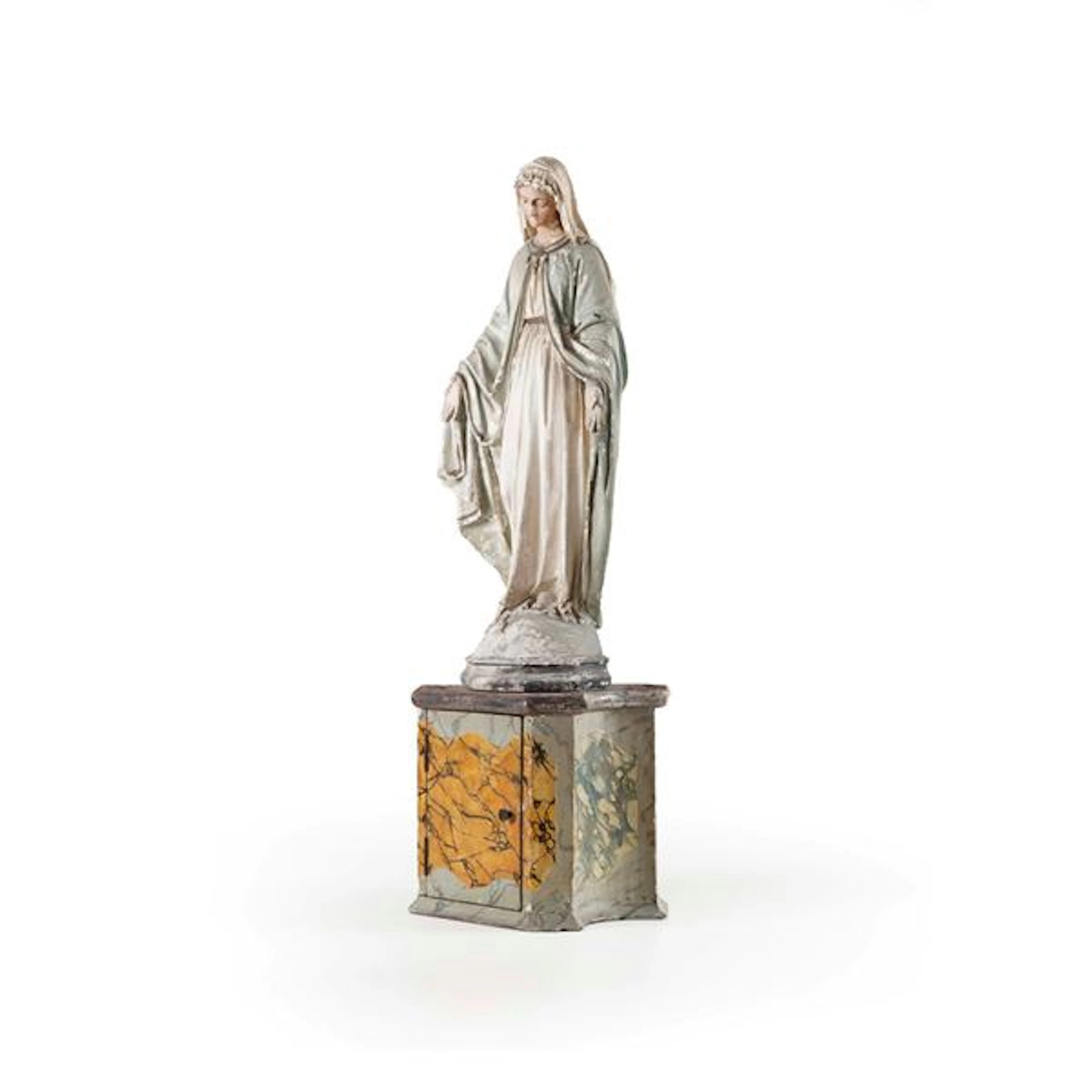 Madonna in gesso policromo