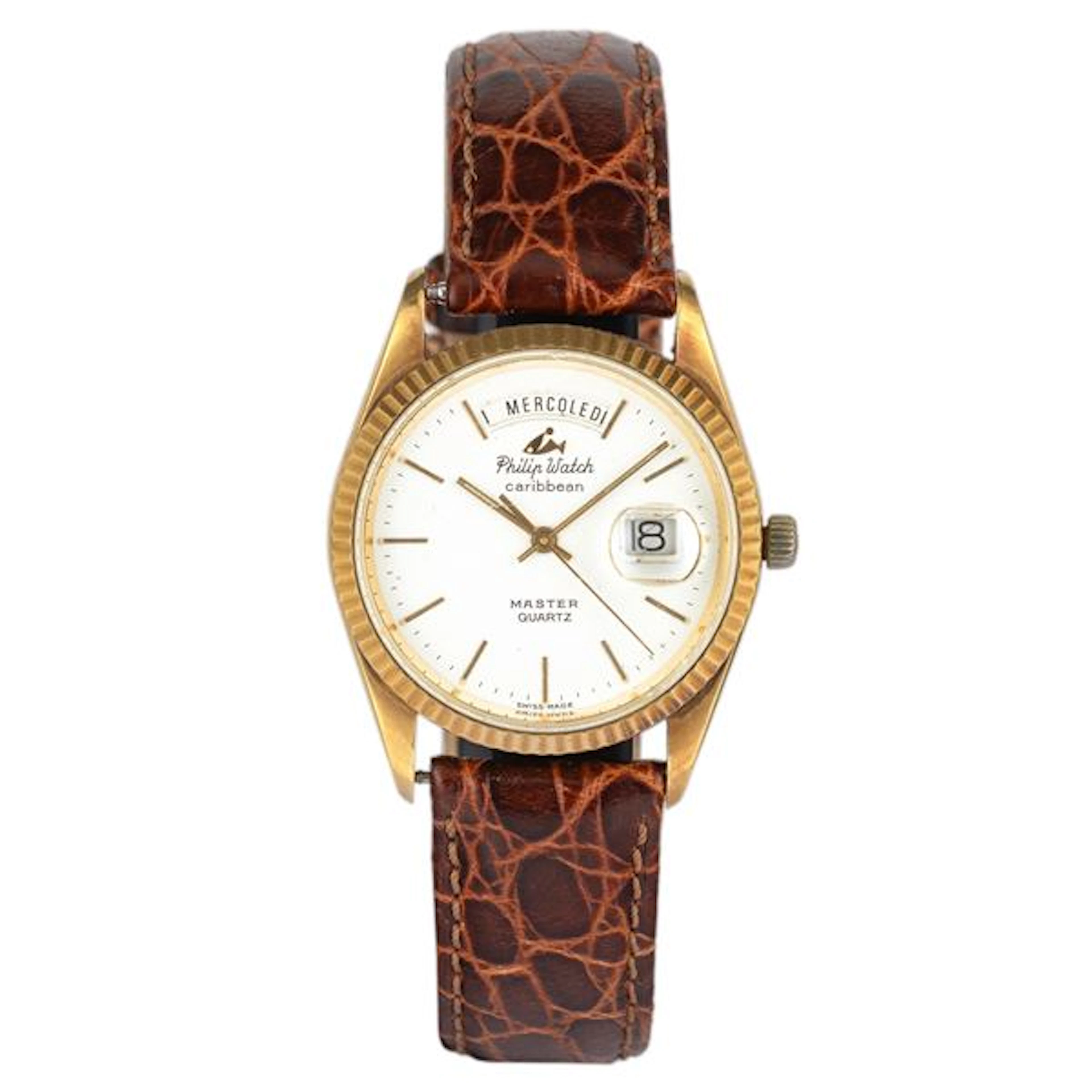 Day-Date ref. 6194 in oro giallo 18k, quadrante bianco con indici