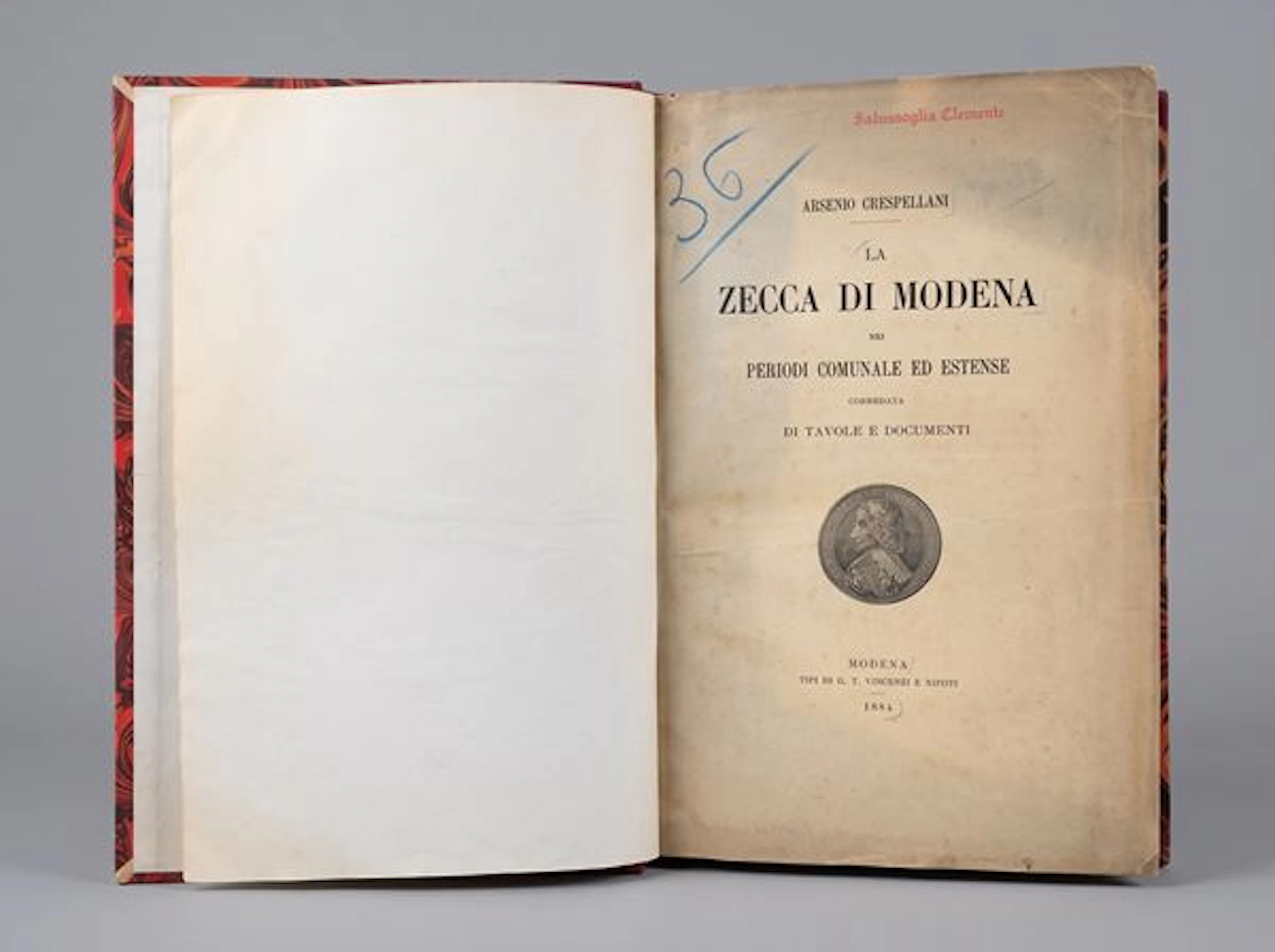 CRESPELLANI A. La zecca di Modena nei periodi comunale ed estense