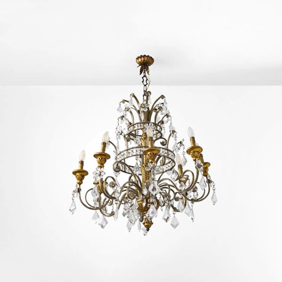 Lampadario a gocce. XX secolo