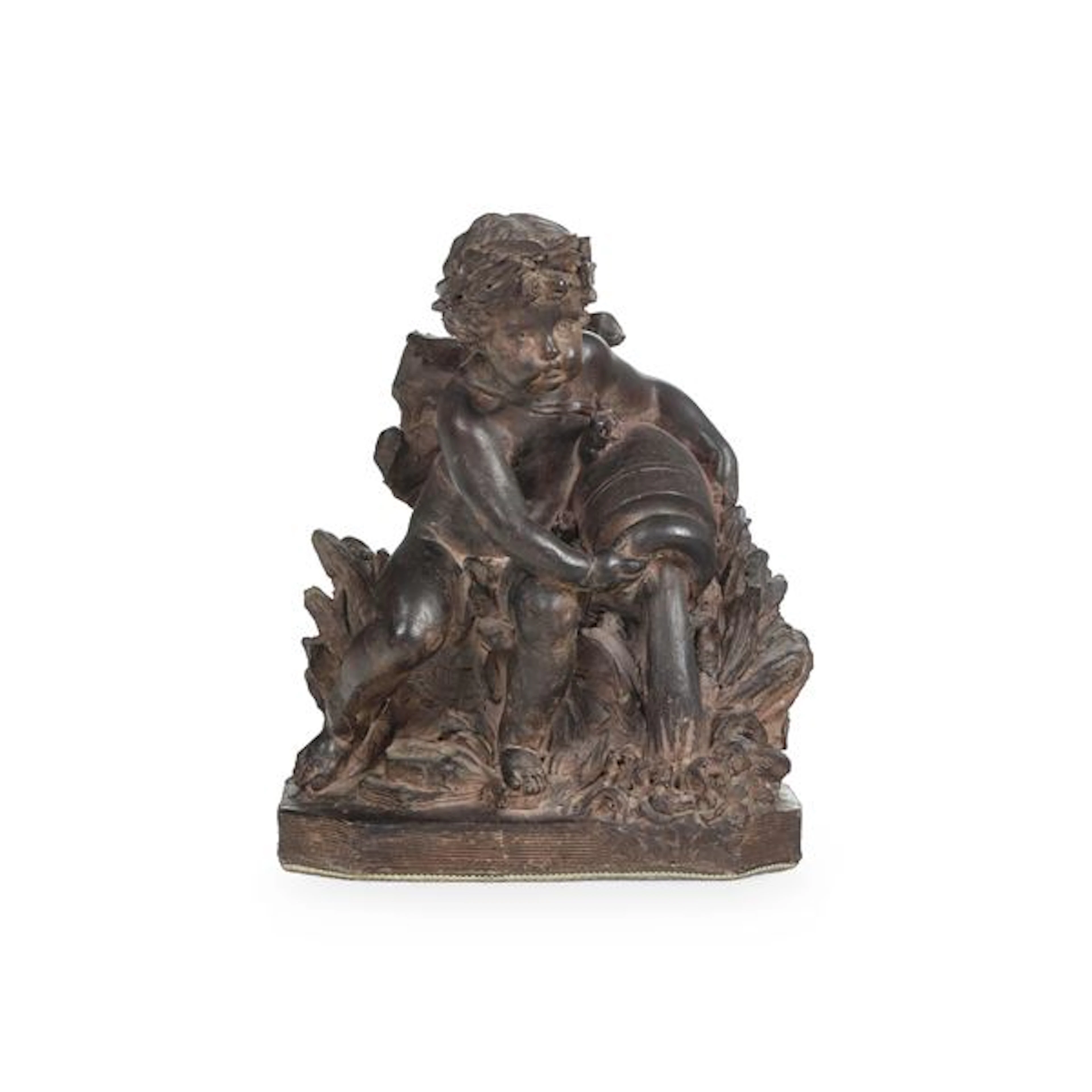 Allegoria della nascita di un fiume. Plasticatore francese del XVIII-XIX secolo