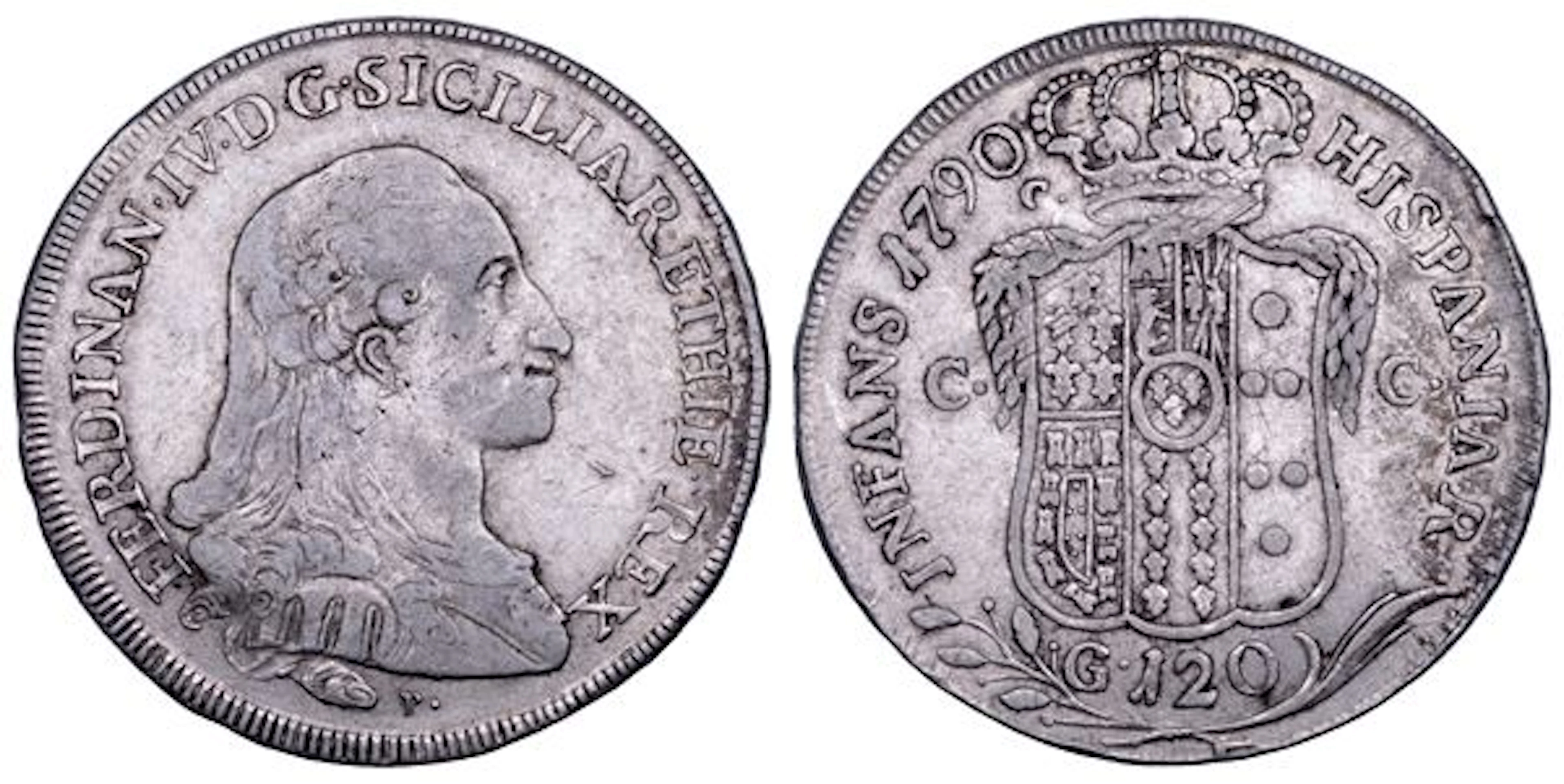 NAPOLI. FERDINANDO IV DI BORBONE, 1759-1799. I PERIODO. Piastra da