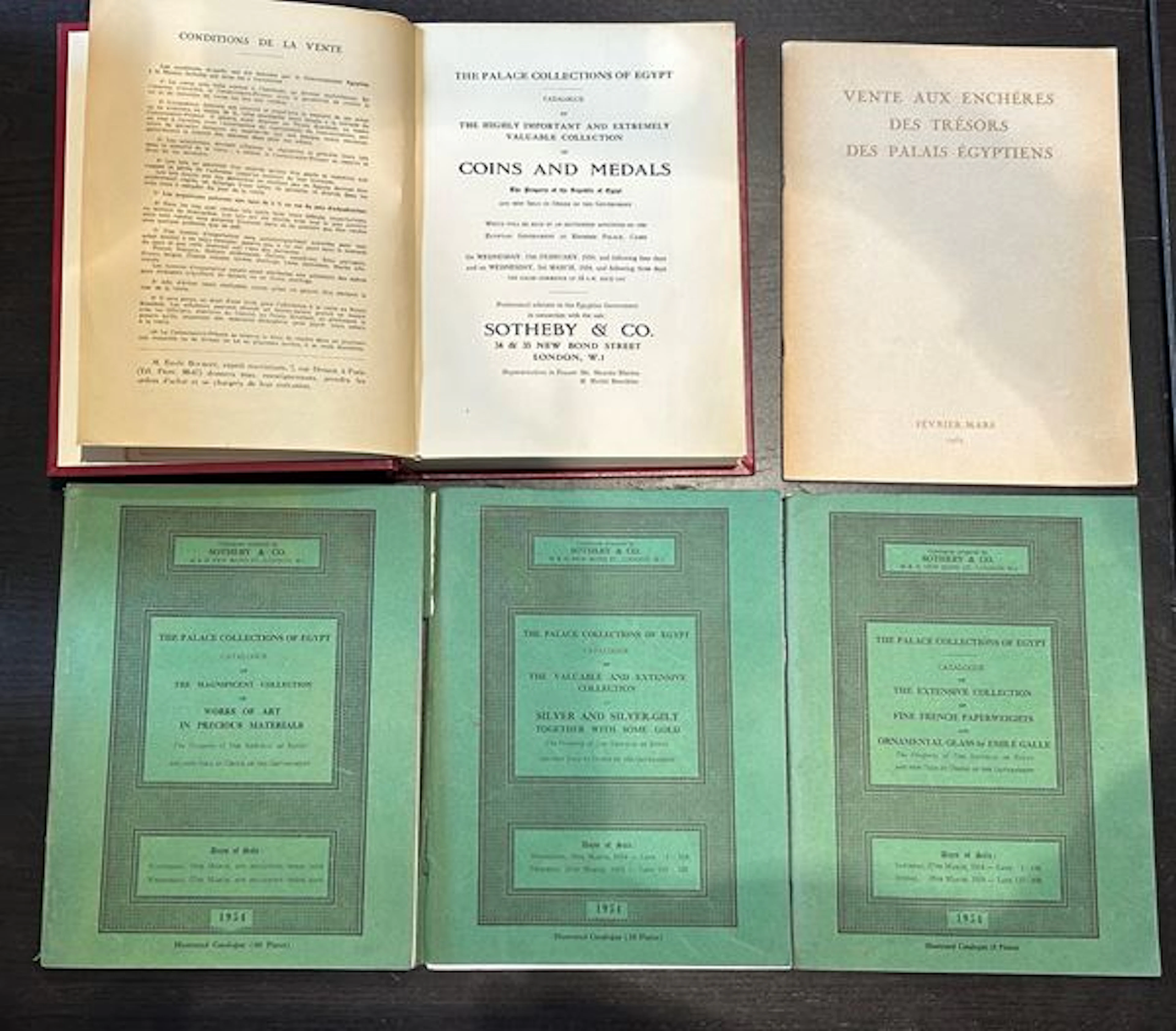 SOTHEBY & CO COLL. FAROUK. The Palace Collections of Egypt catalogue