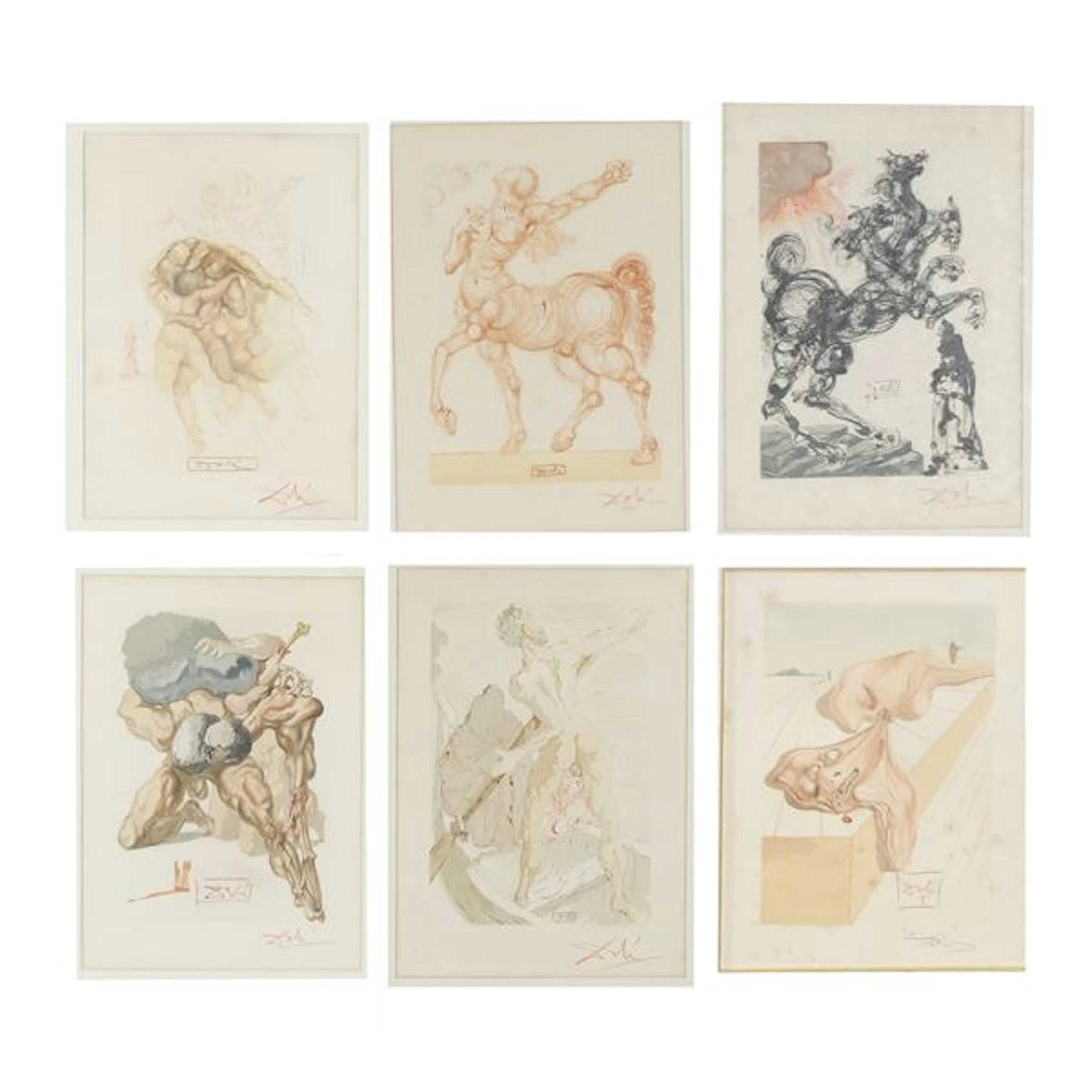DalÃ¬, Salvador (1904-1989) Dalla serie "Divina Commedia"
