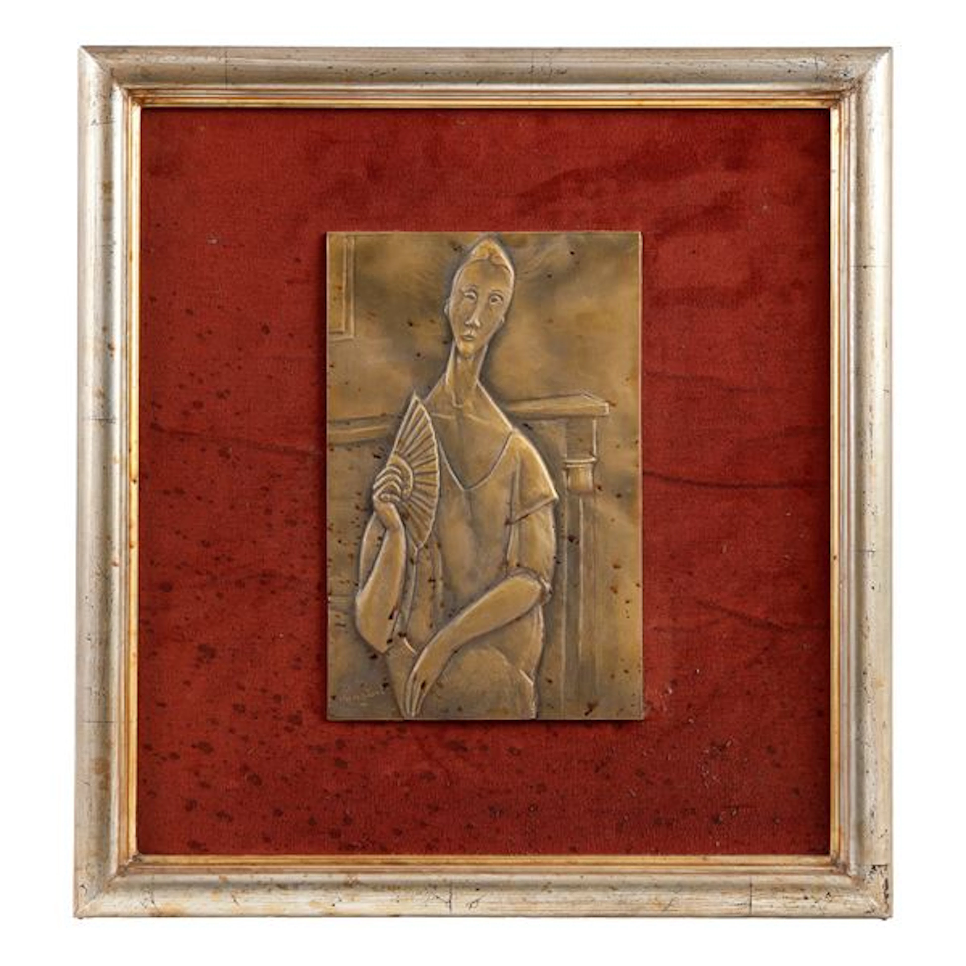 Bassorilievo raffigurante figura femminile con ventaglio, da Amedeo Modigliani