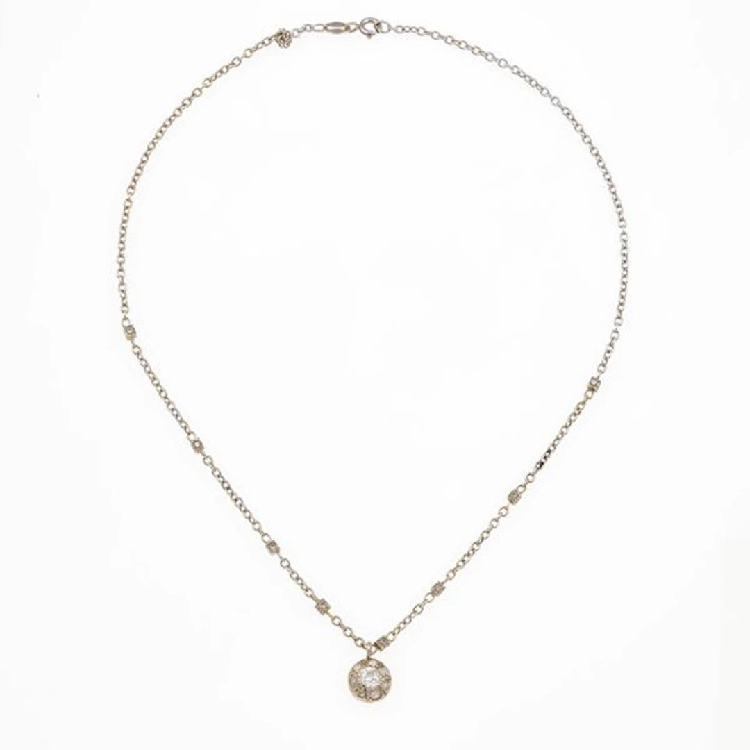 Little diamond and gold necklace