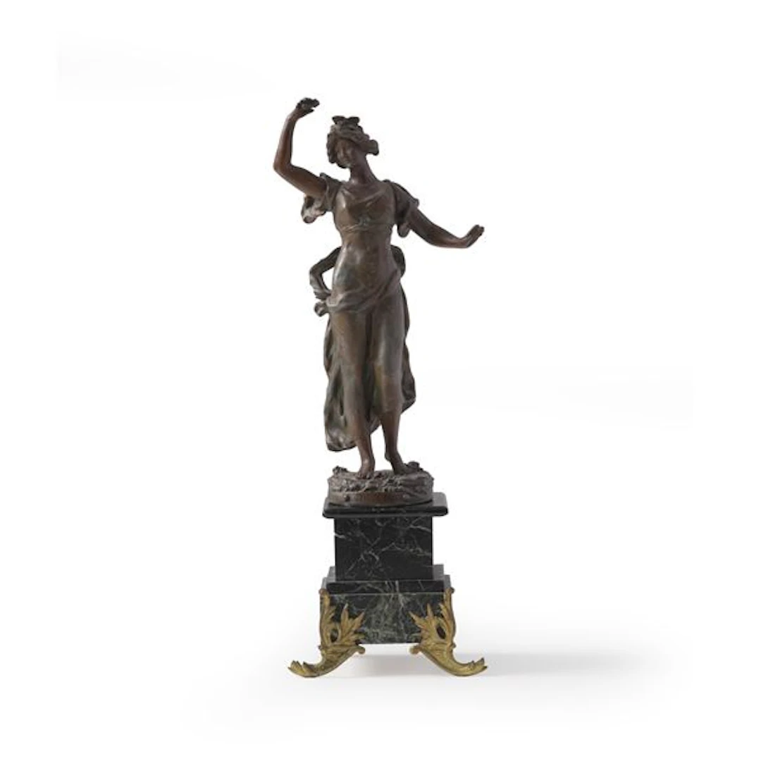 Danzatrice. Francia, XIX-XX secolo. Firmata alla base "Rancoulet"