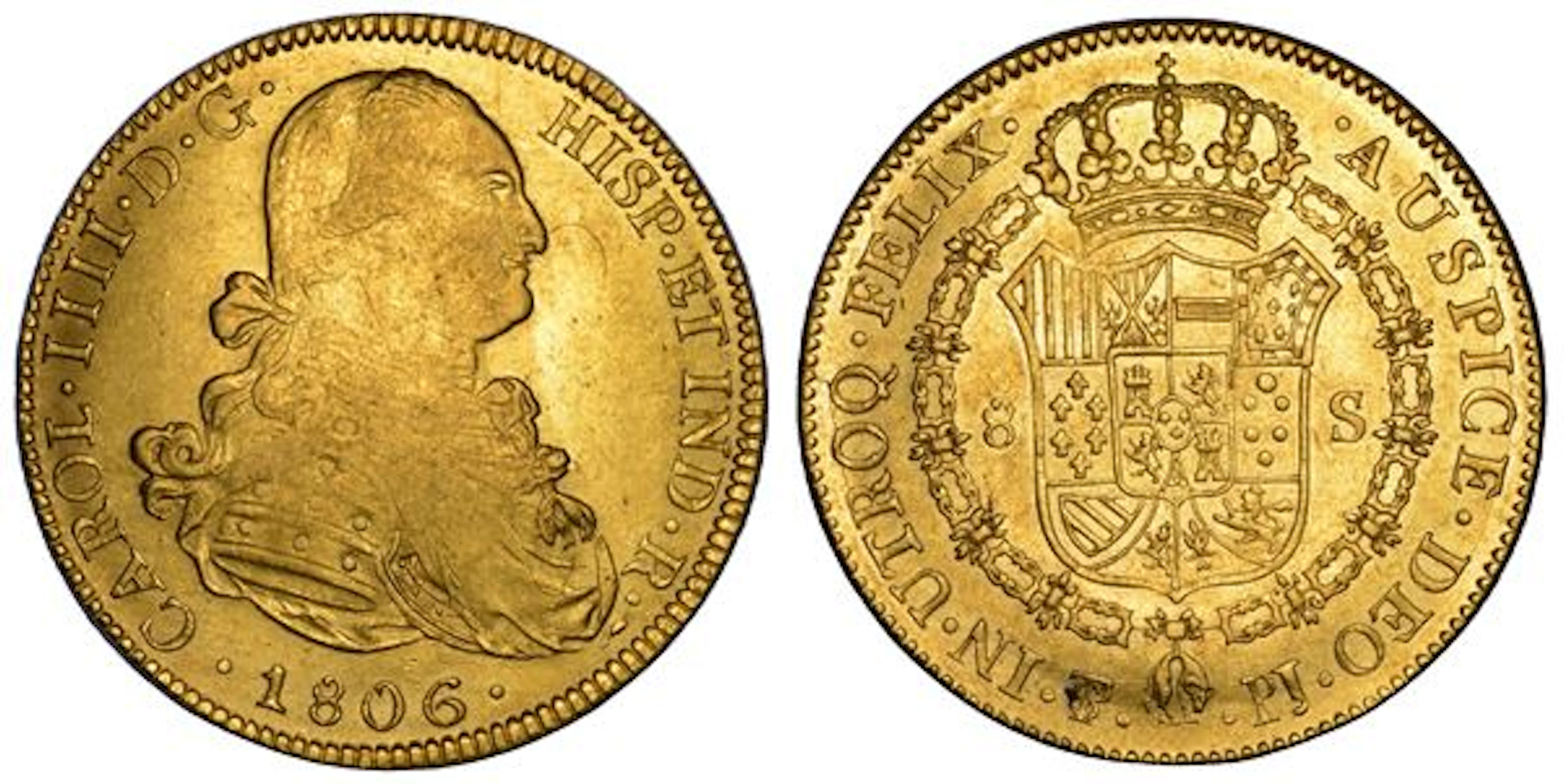 CARLOS IV, 1788-1808. BOLIVIA. 8 Escudos 1806. PotosÃ¬.