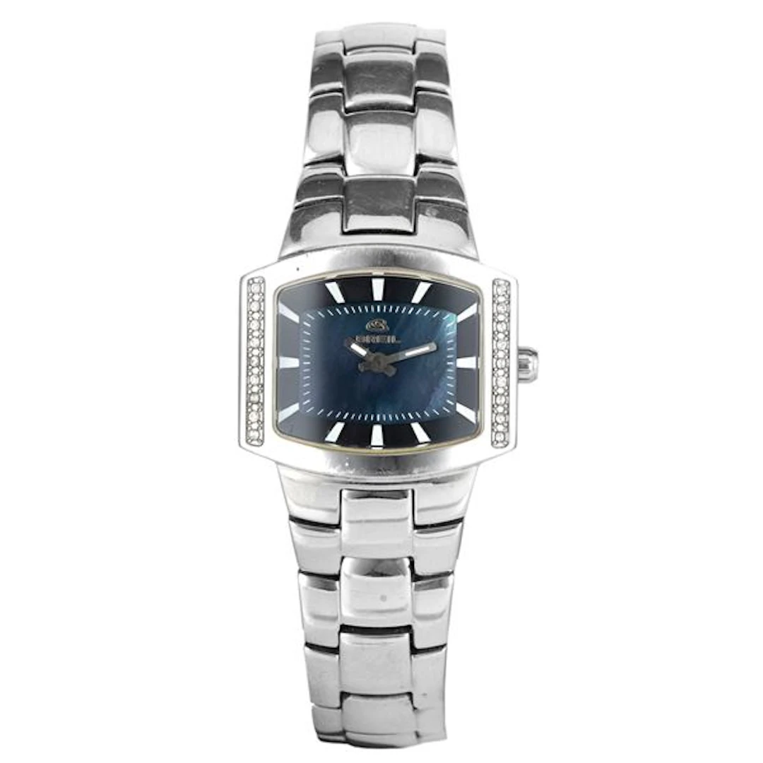 Lady ref. BW0066 in acciaio e brillanti, quadrante blu cangiante