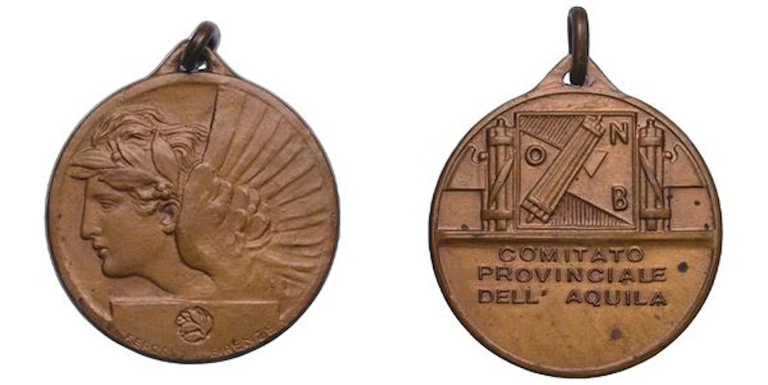 VARIE. ERA FASCISTA. Medaglia in bronzo. Comitato Provinciale dellâAquila.
