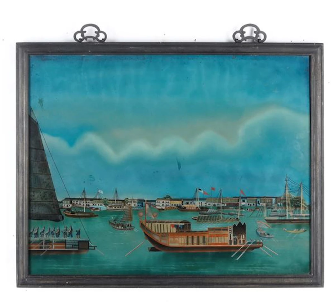 A painting on glass, China, Qing Dynasty