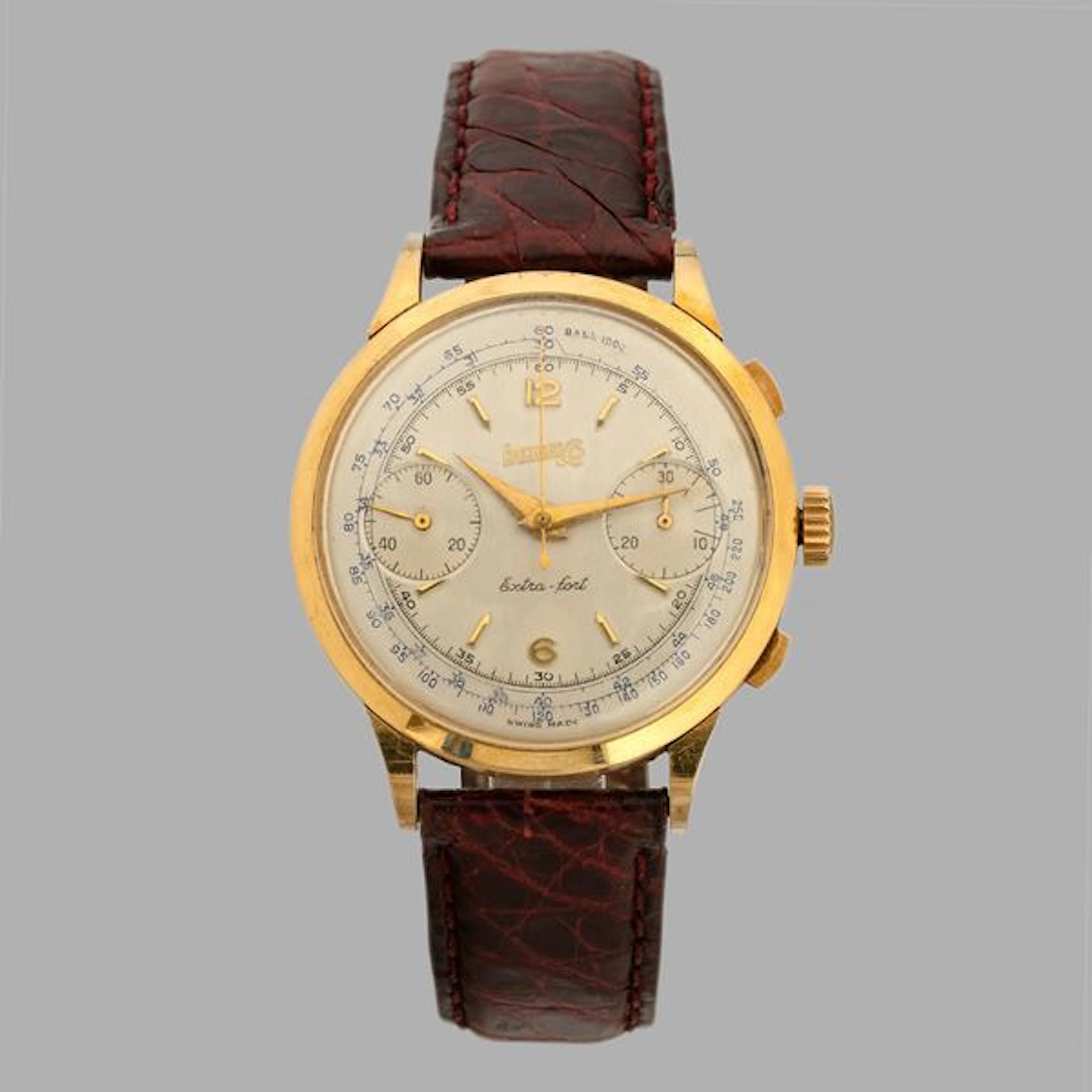 Extra-fort in oro giallo 18k con tasti rettangolari, quadrante ArgentÃ¨