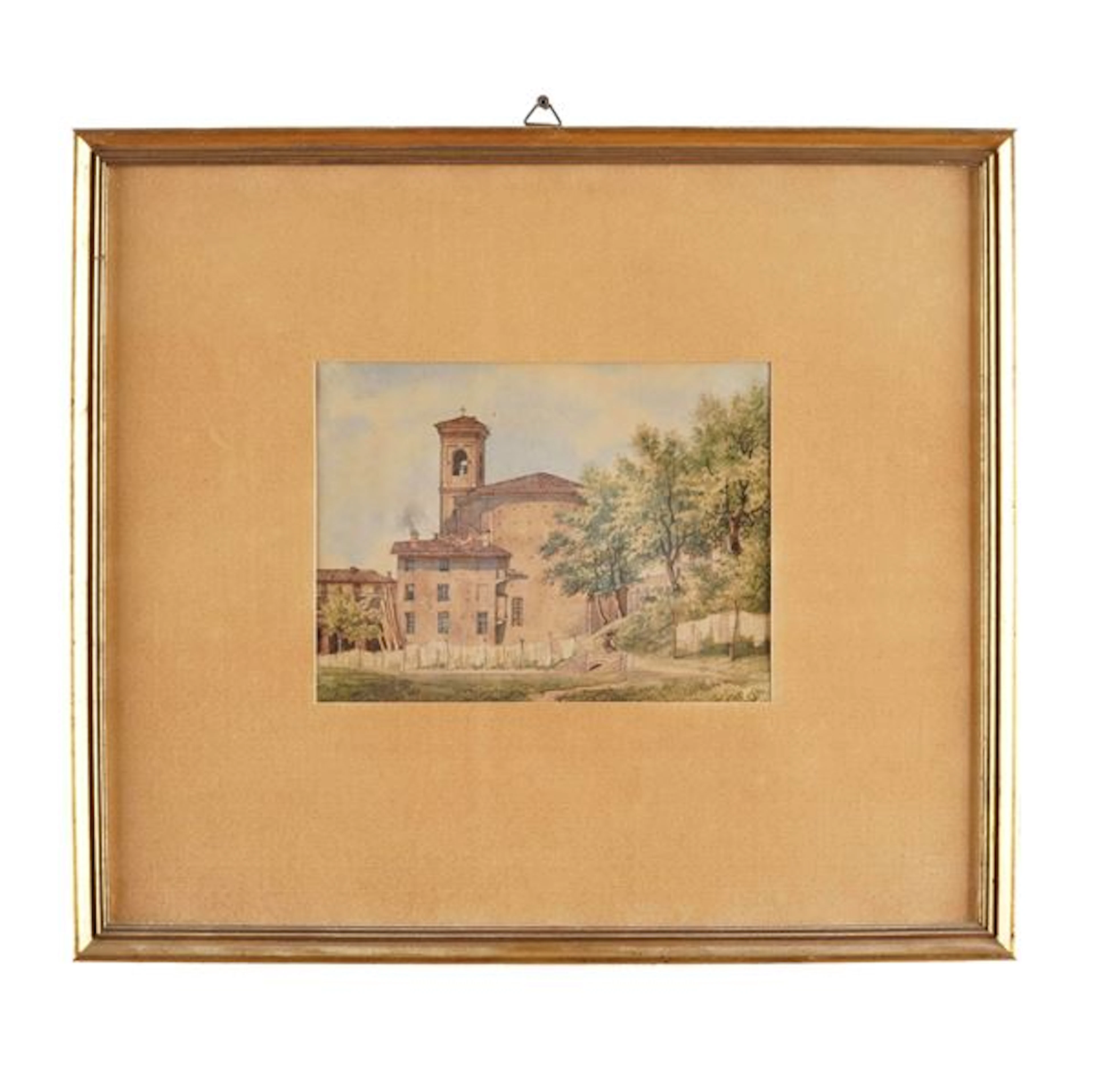 Scuola italiana, XIX secolo Veduta di abbazia