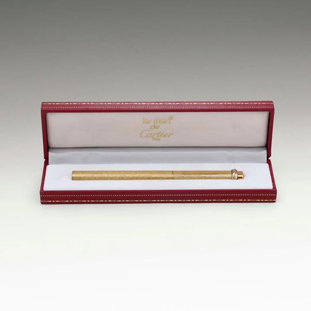 Penna a sfera Cartier placcata oro