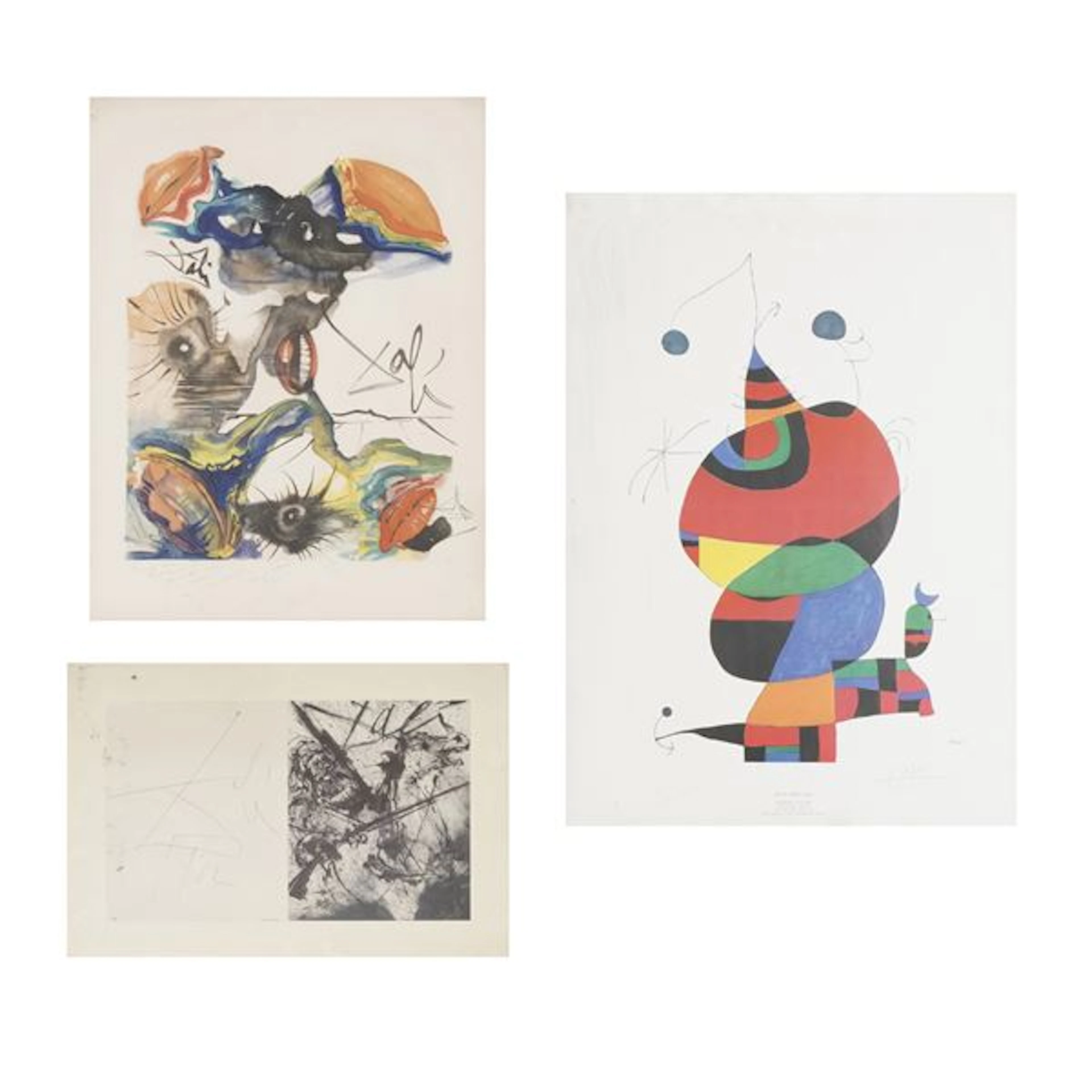 DalÃ¬, Salvador (1904-1989) Le farfalle e le labbra / Occhi, 1962