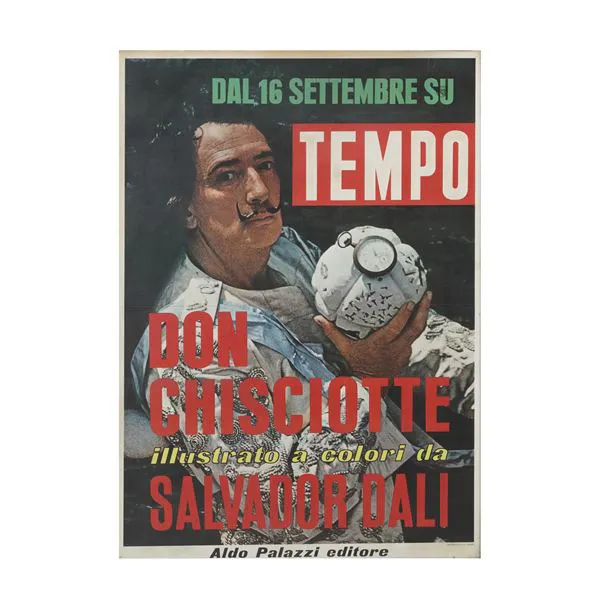 Manifesto pubblicitario del giornale âTempoâ. anni â70, stampato