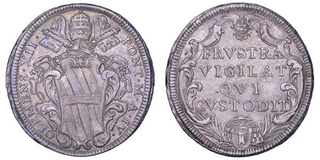 STATO PONTIFICIO. CLEMENTE XII (Lorenzo Corsini), 1730-1740. Mezza