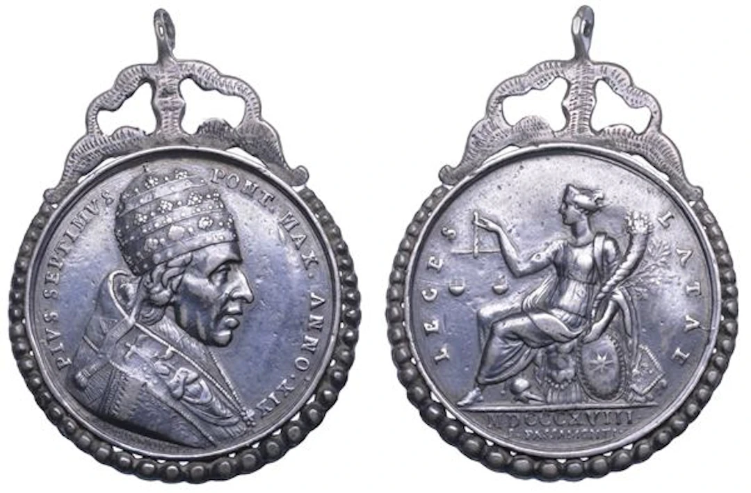 STATO PONTIFICIO. PIO VII (Barnaba Chiaramonti), 1800-1823. Medaglia