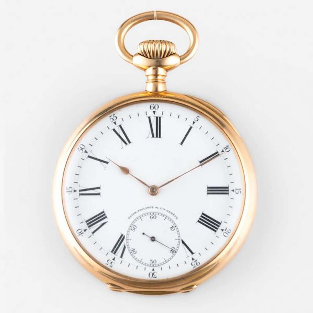 Orologio da tasca in oro giallo 18k prodotto per Gondolo & Labouriau