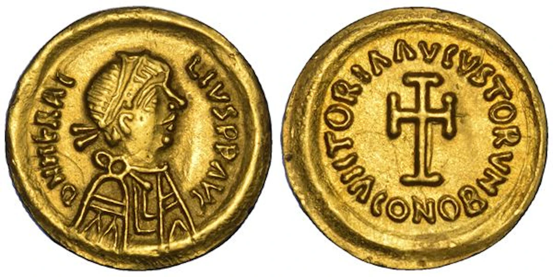 ERACLIO, 610-641. Tremisse. Ravenna.