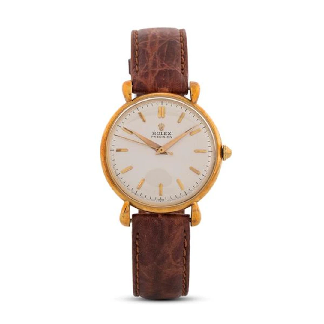 Precision ref. 4411 in oro giallo 18k con anse a goccia, quadrante
