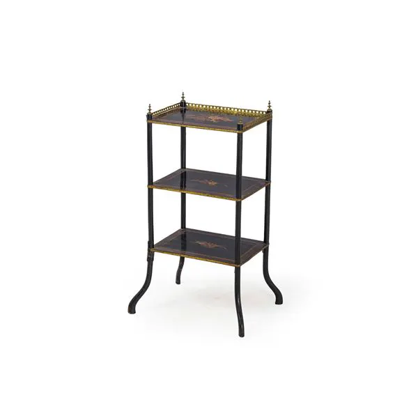 Piccolo etagere Napoleone III intarsiato. Fine XIX secolo