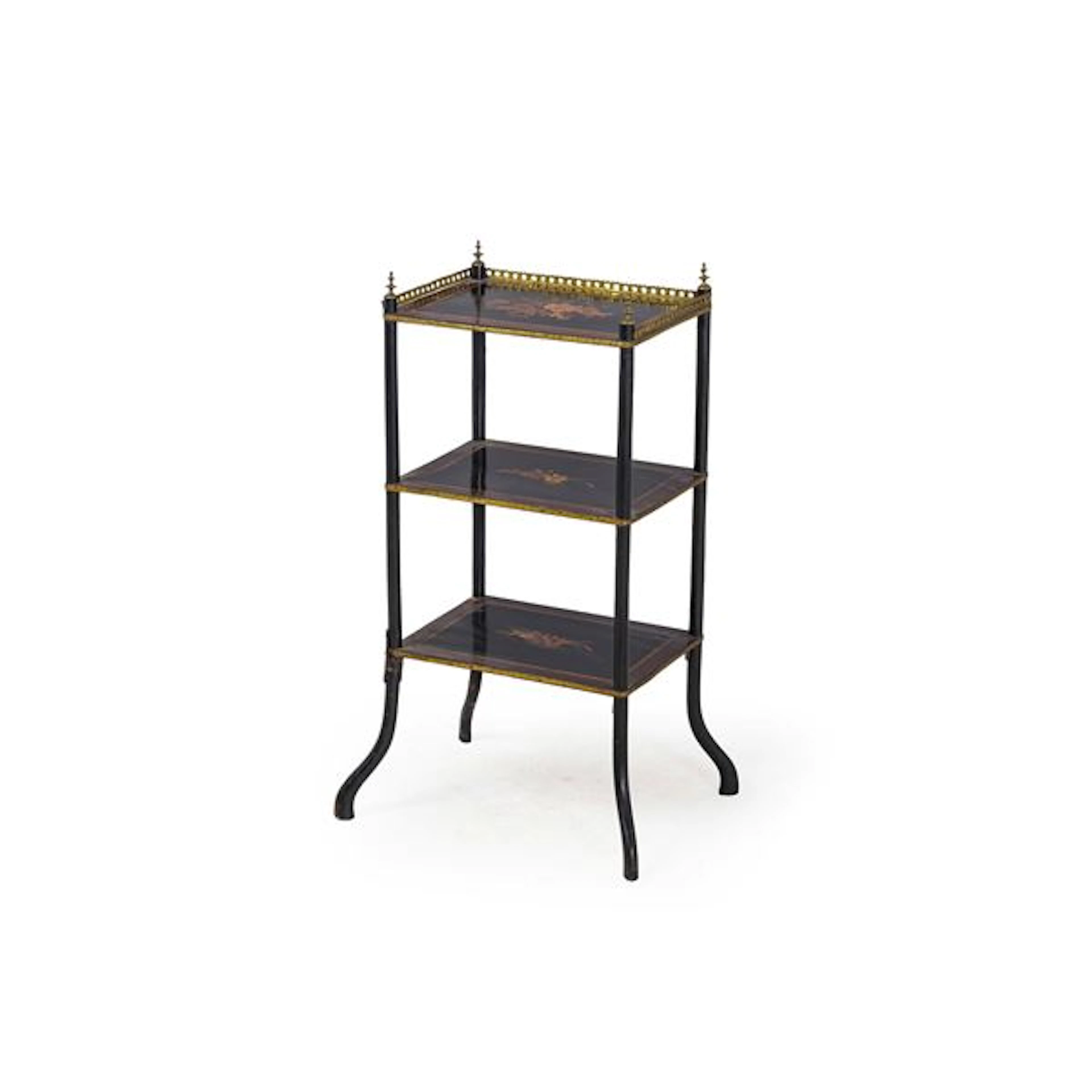 Piccolo etagere Napoleone III intarsiato. Fine XIX secolo