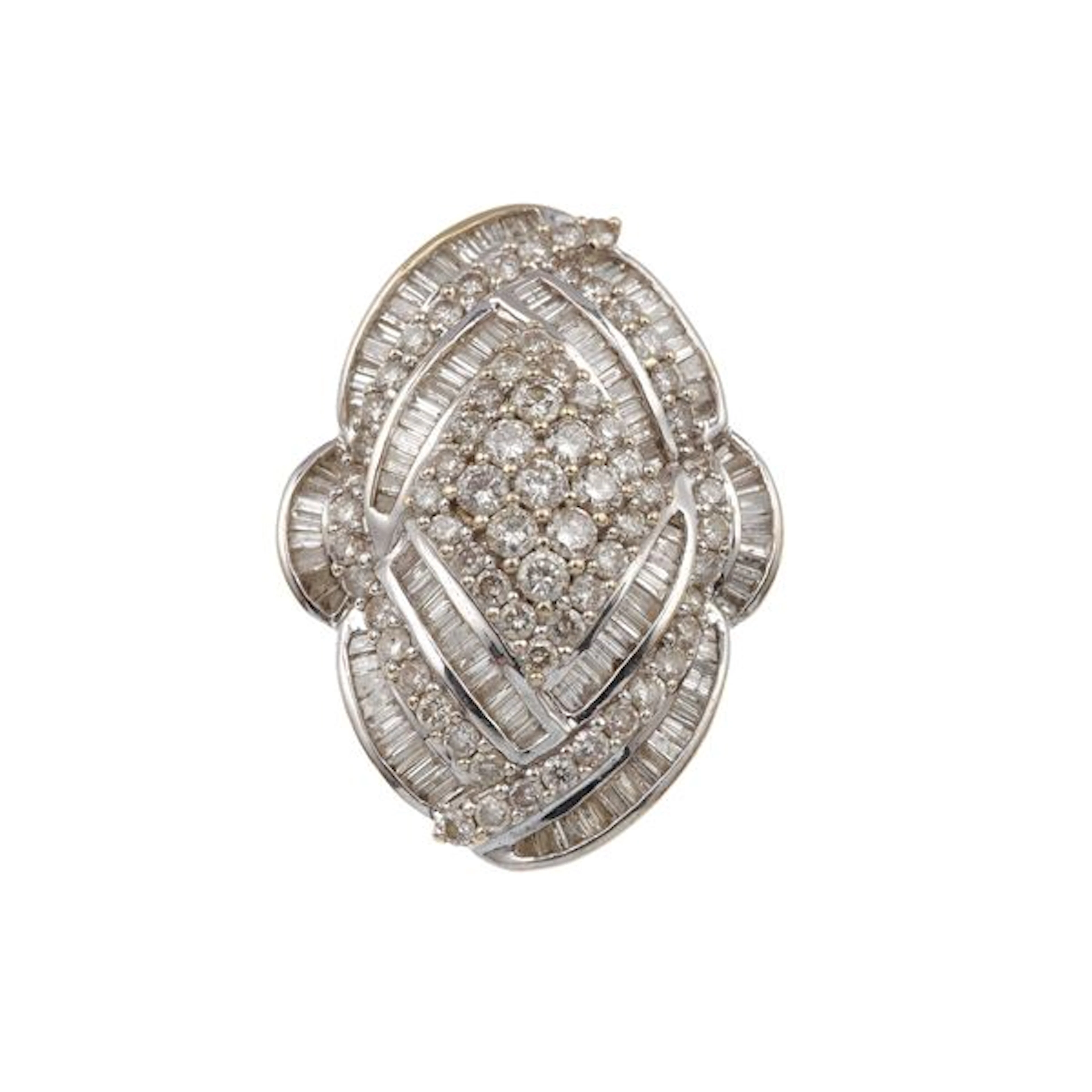 Diamond and gold ring