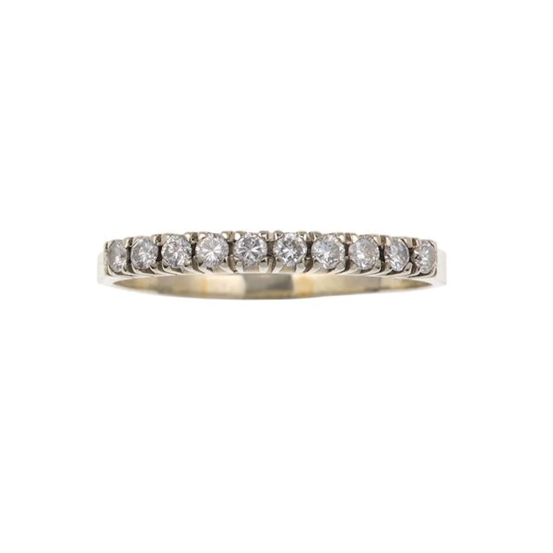 Diamond and gold ring